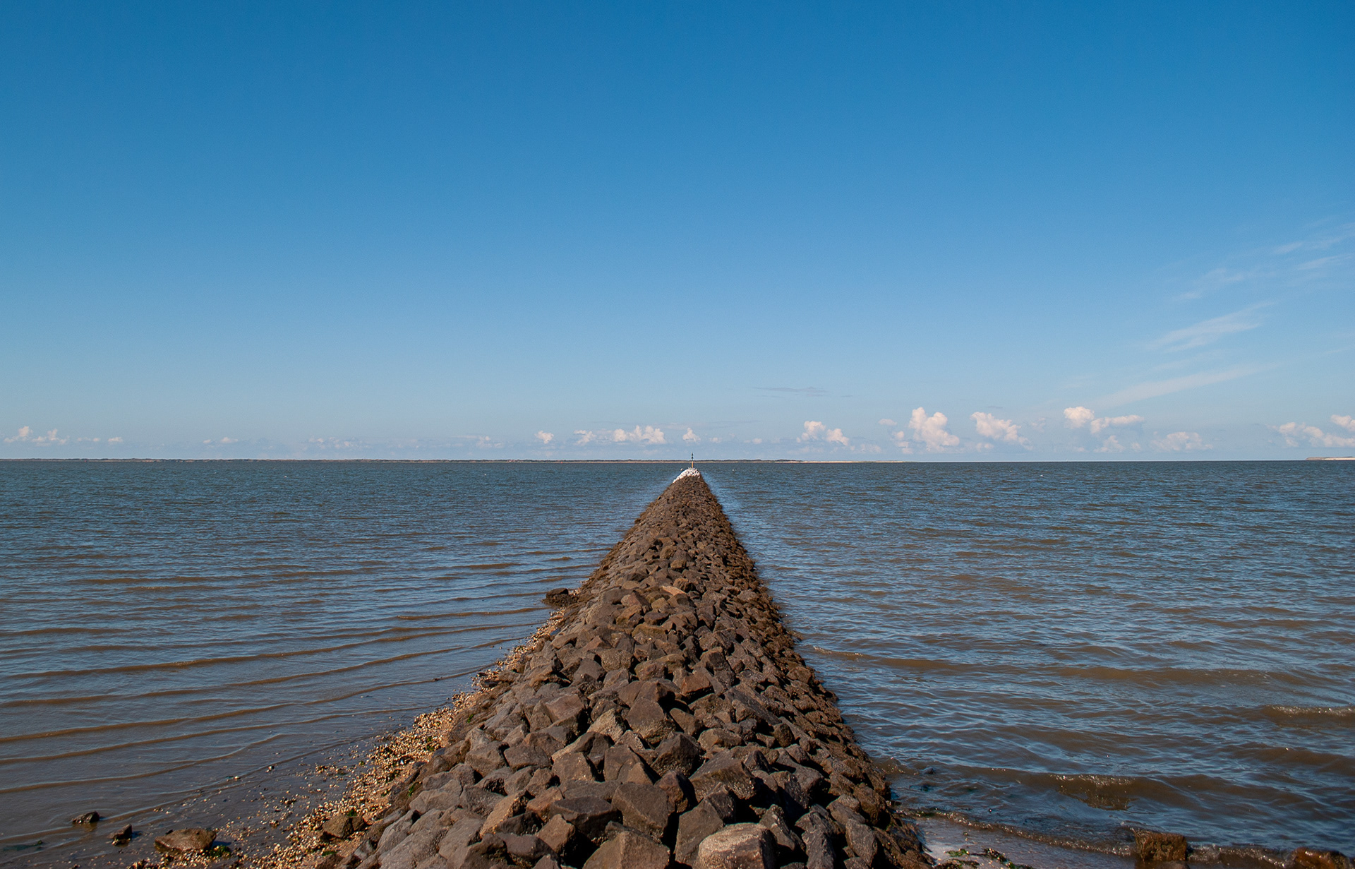 Wattenmeer(Duitse Waddenzee vlakbij Norden)