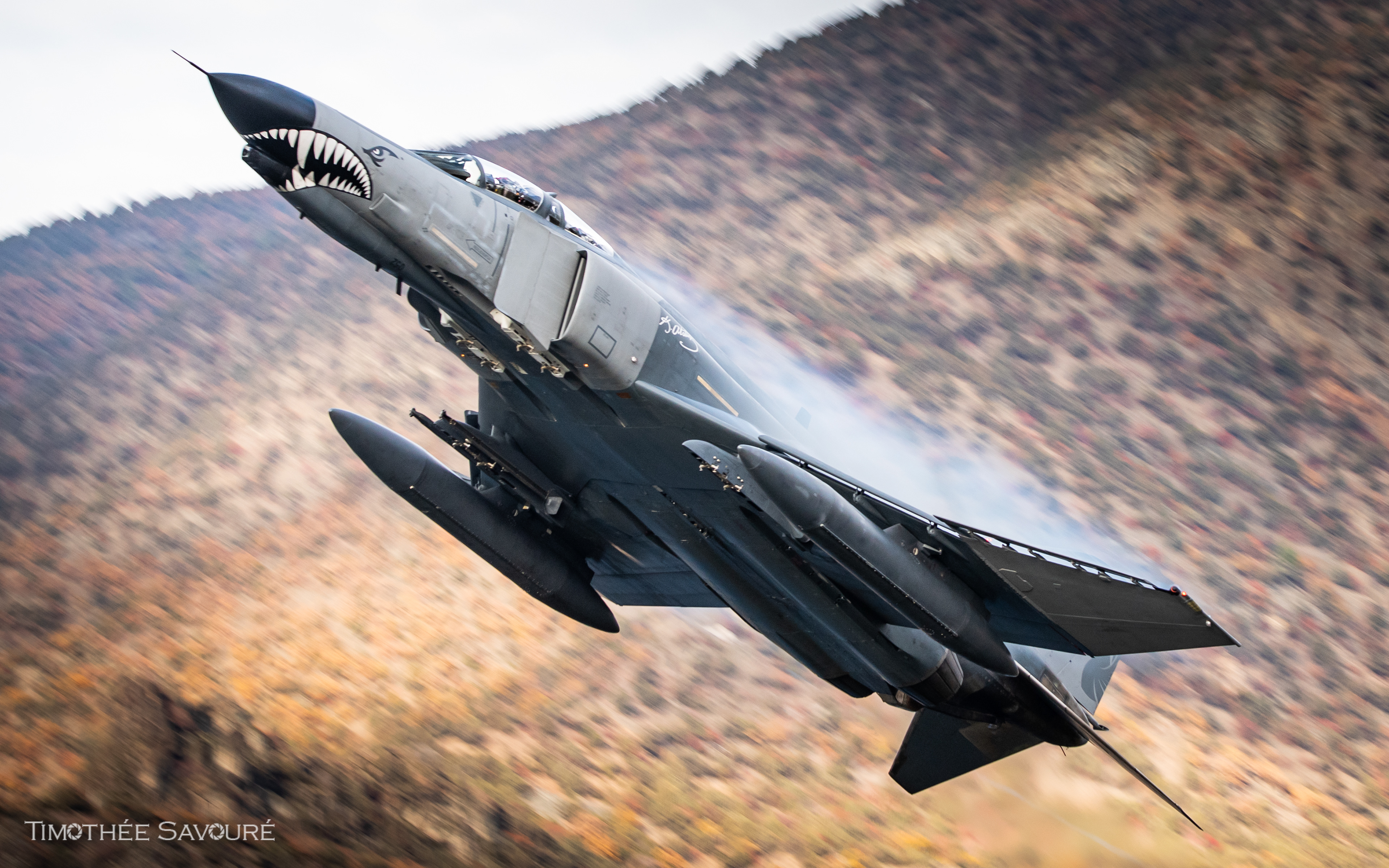 The second F-4E Phantom during the low level flight - 73-1052