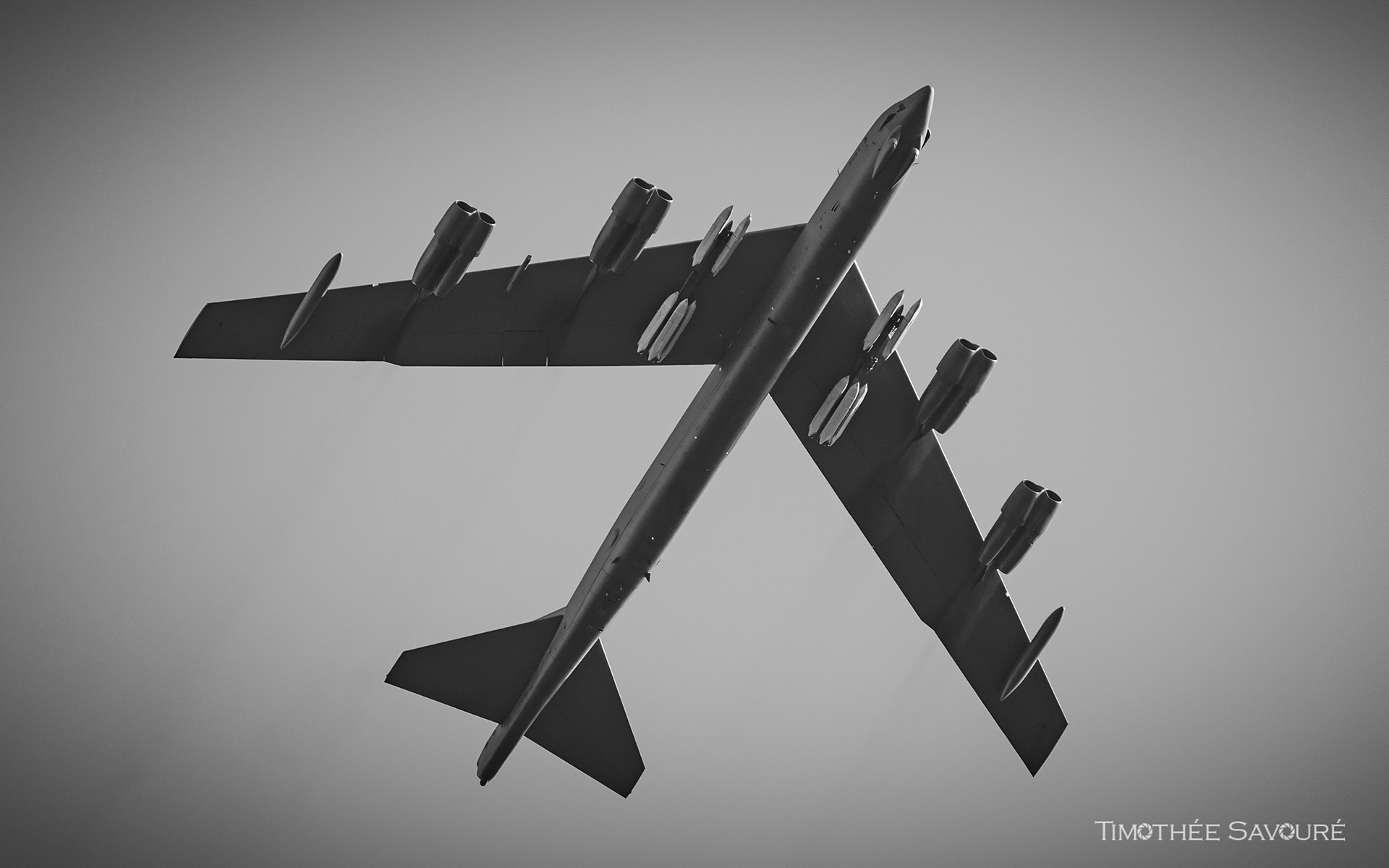 B-52H Stratofortress carrying AGM-158 long-range missiles