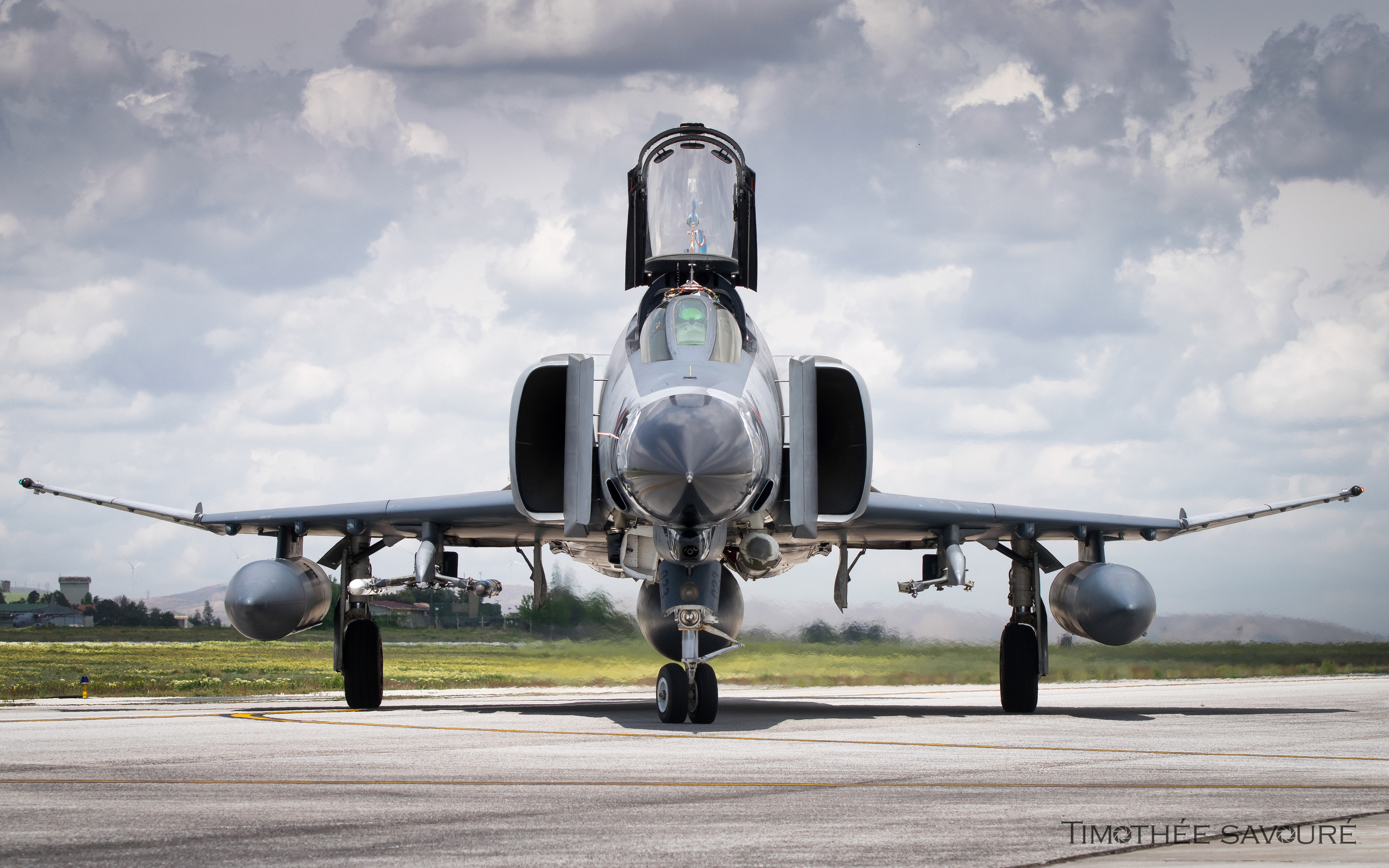 Turkish Air Force F-4E taxiing