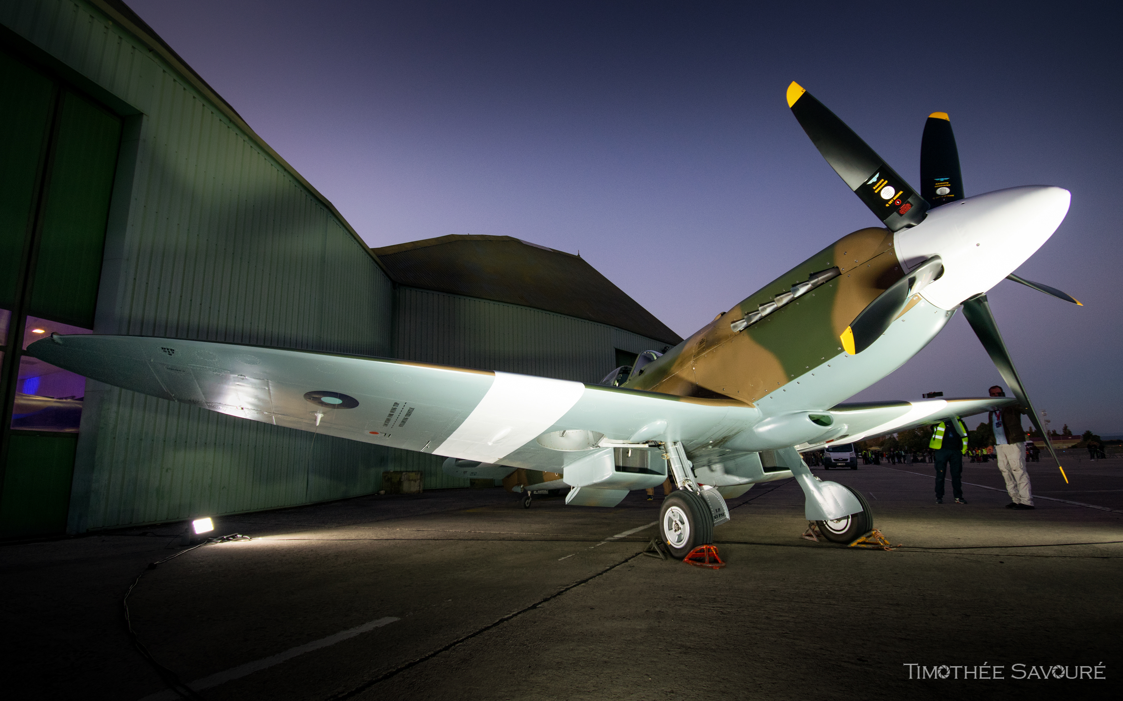 Spitfire on display for the 80 years of 2/5 Squadron