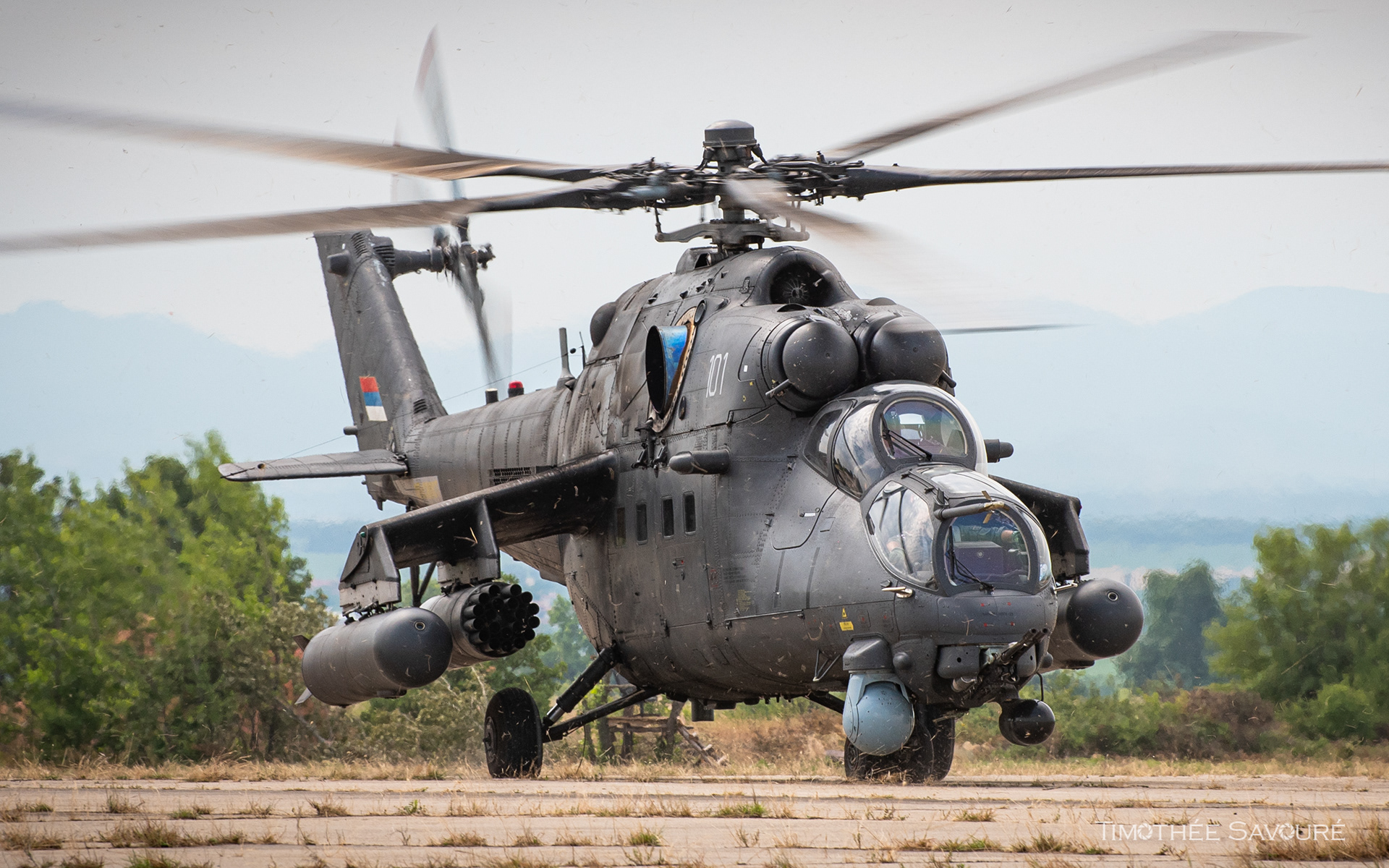 Thracian Blade 2026 Cheshnegirovo Serbian Air Force Mi35 Hind