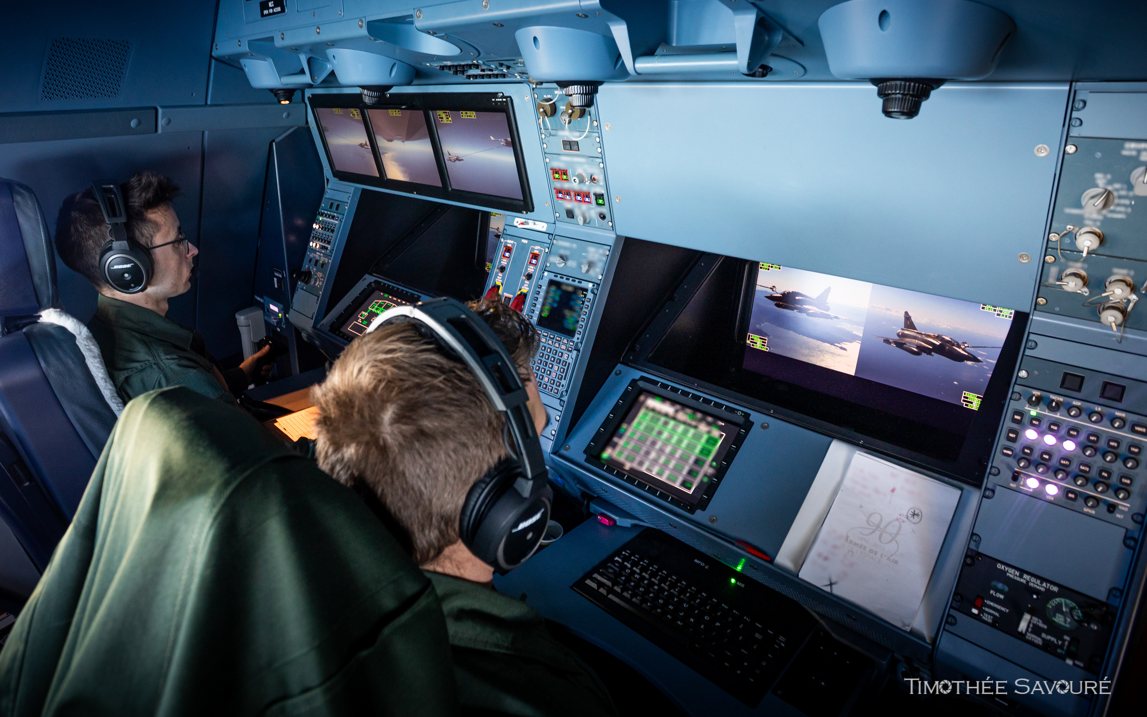 A330MRTT n°047 F-UJCM ARO console during the air-to-air refueling