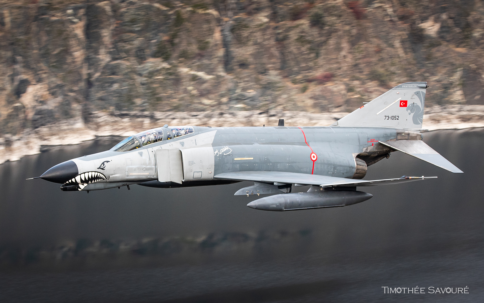 The second F-4E Phantom during the low level flight - 73-1052