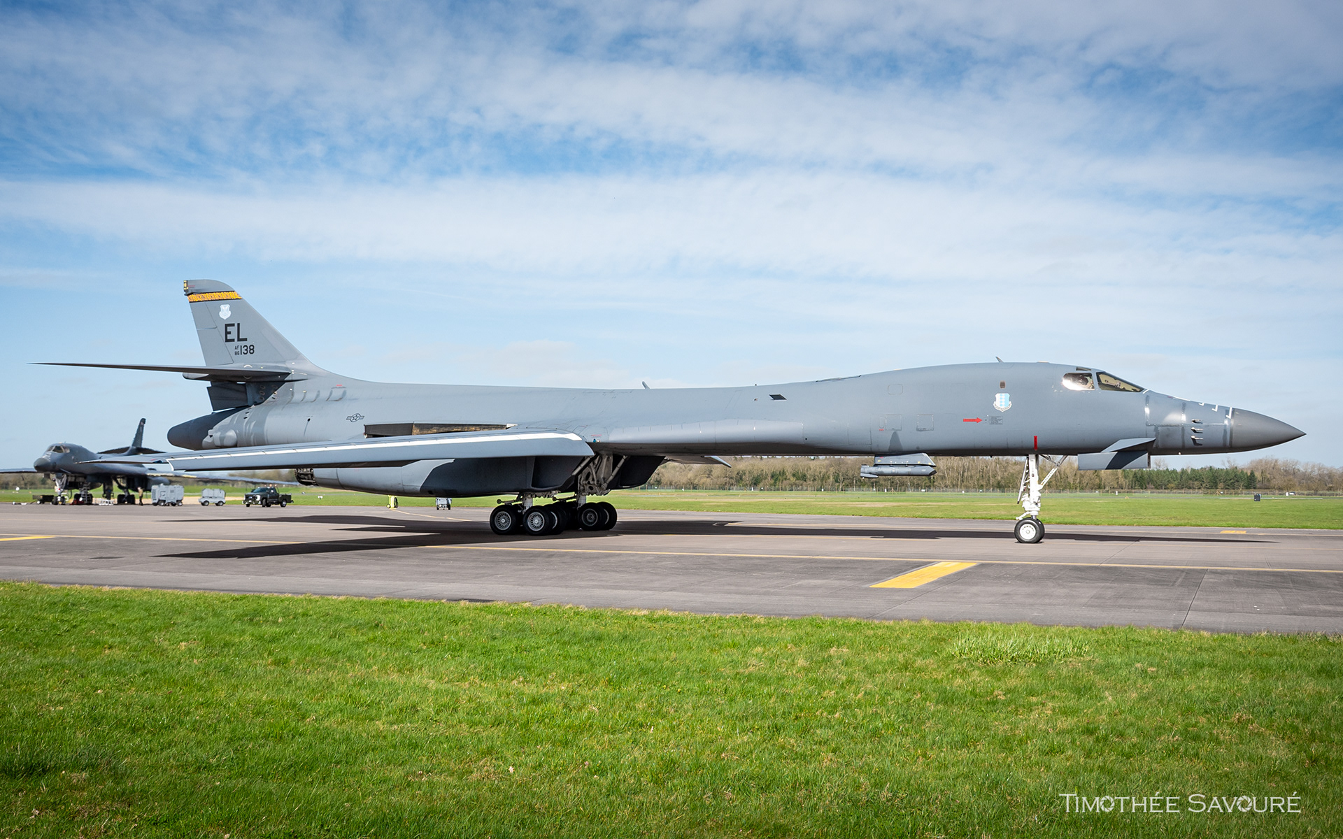 Taxiing to the active runway for this Ellsworth Bone