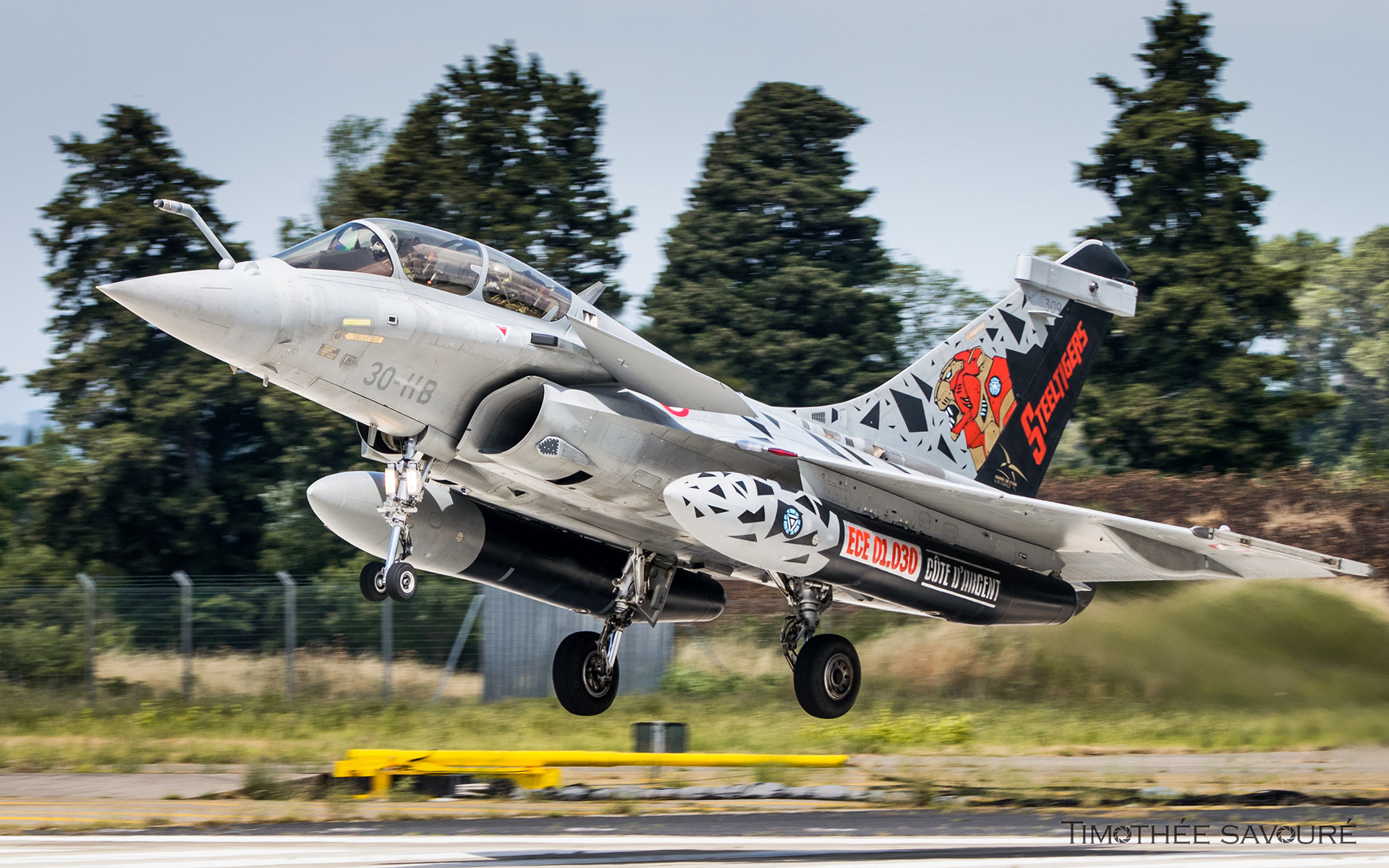 Dassault Rafale n°309 landing in Orange