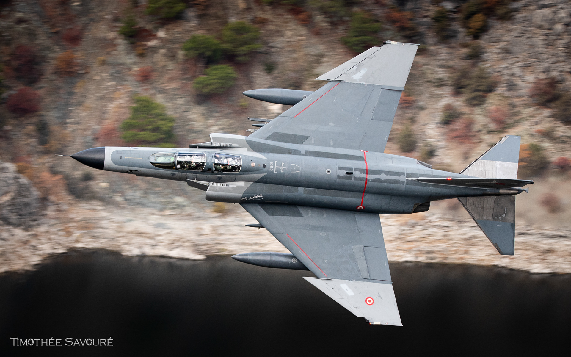 The second F-4E Phantom during the low level flight - 73-1052