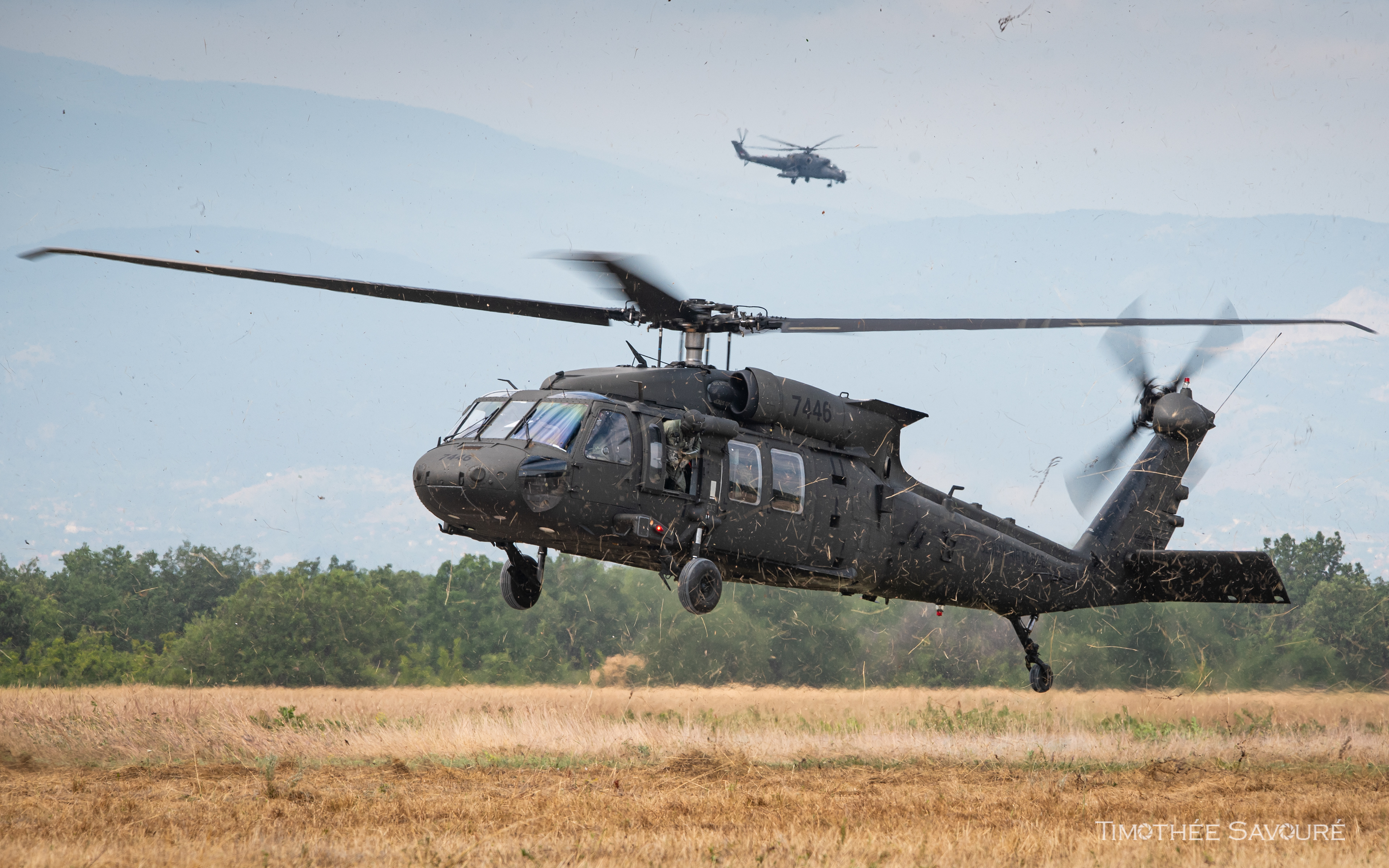 The Slovak Air Force Black Hawk involved in exercise Thracian Blade