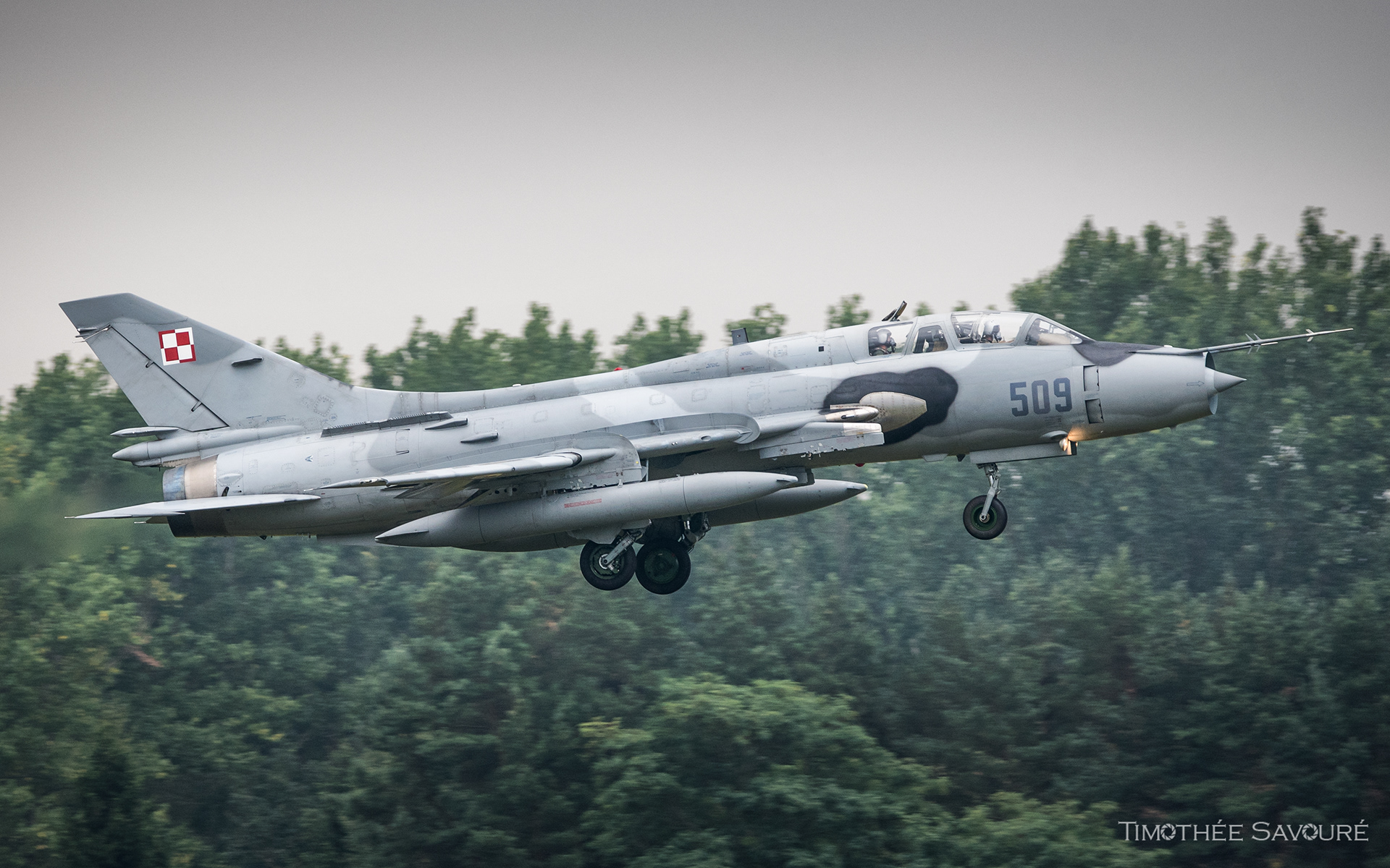 Polish Air Force Sukhoi Su-22UM3K Fitter n°509 in Mińsk Mazowiecki