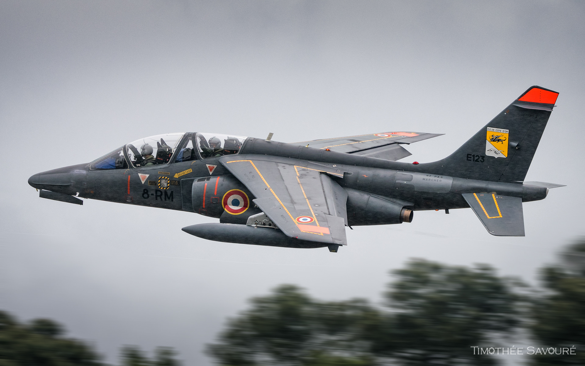 French Air Force Alphajet take-off