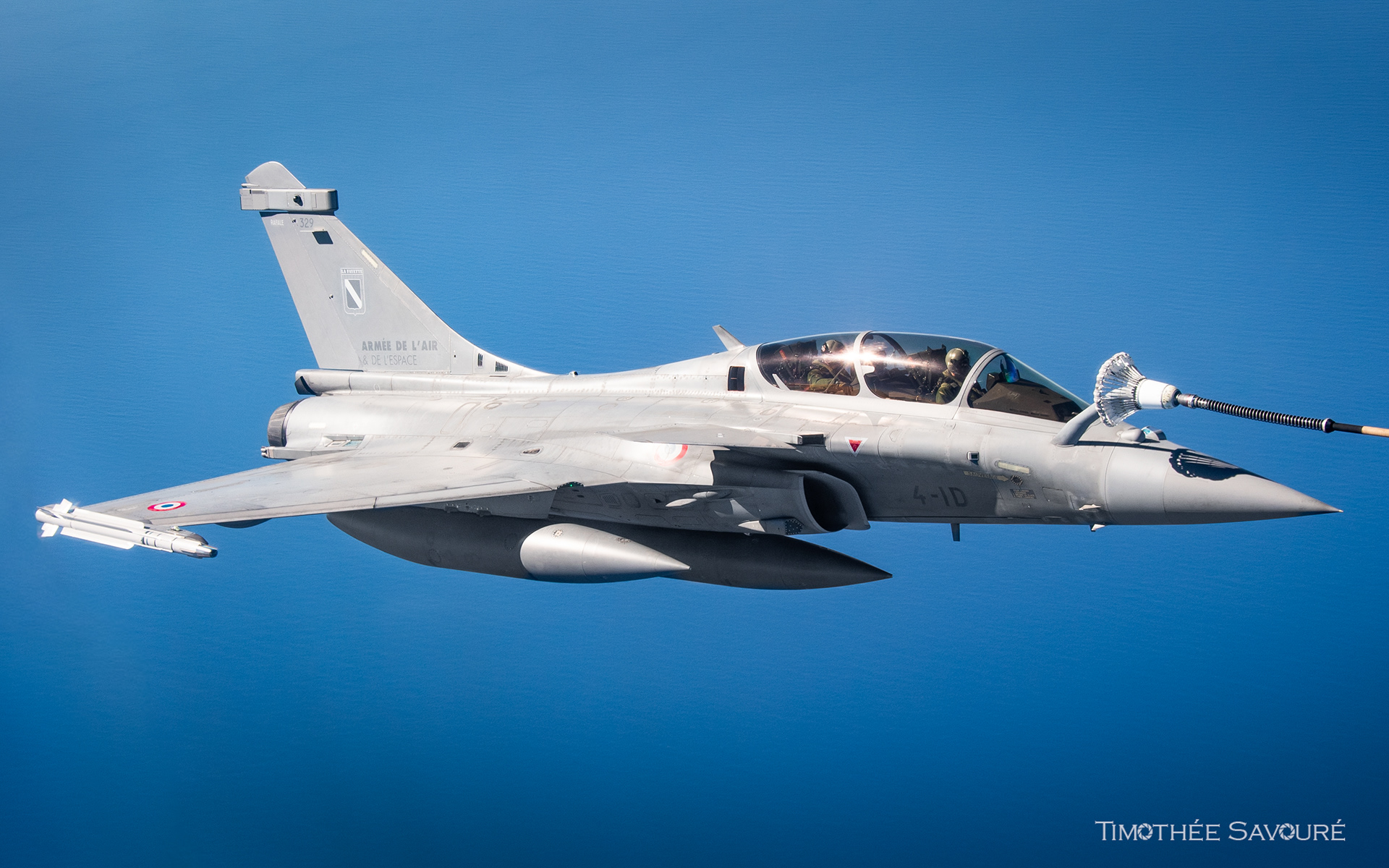 Armée de l'Air Dassault Rafale B air-to-air refueling | Escadron 2/4 Lafayette | 329/4-ID