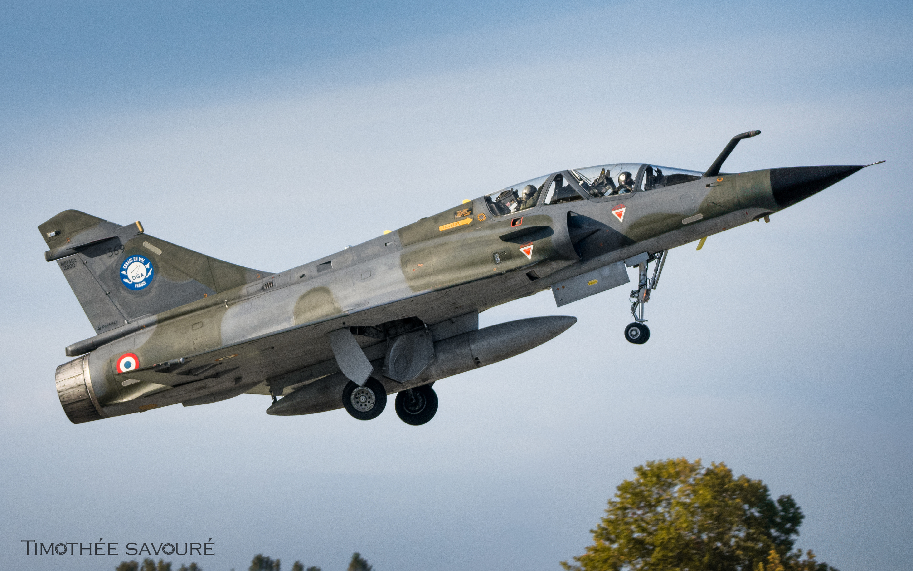 Mirage 2000N n°369 from the DGA leaving Orange