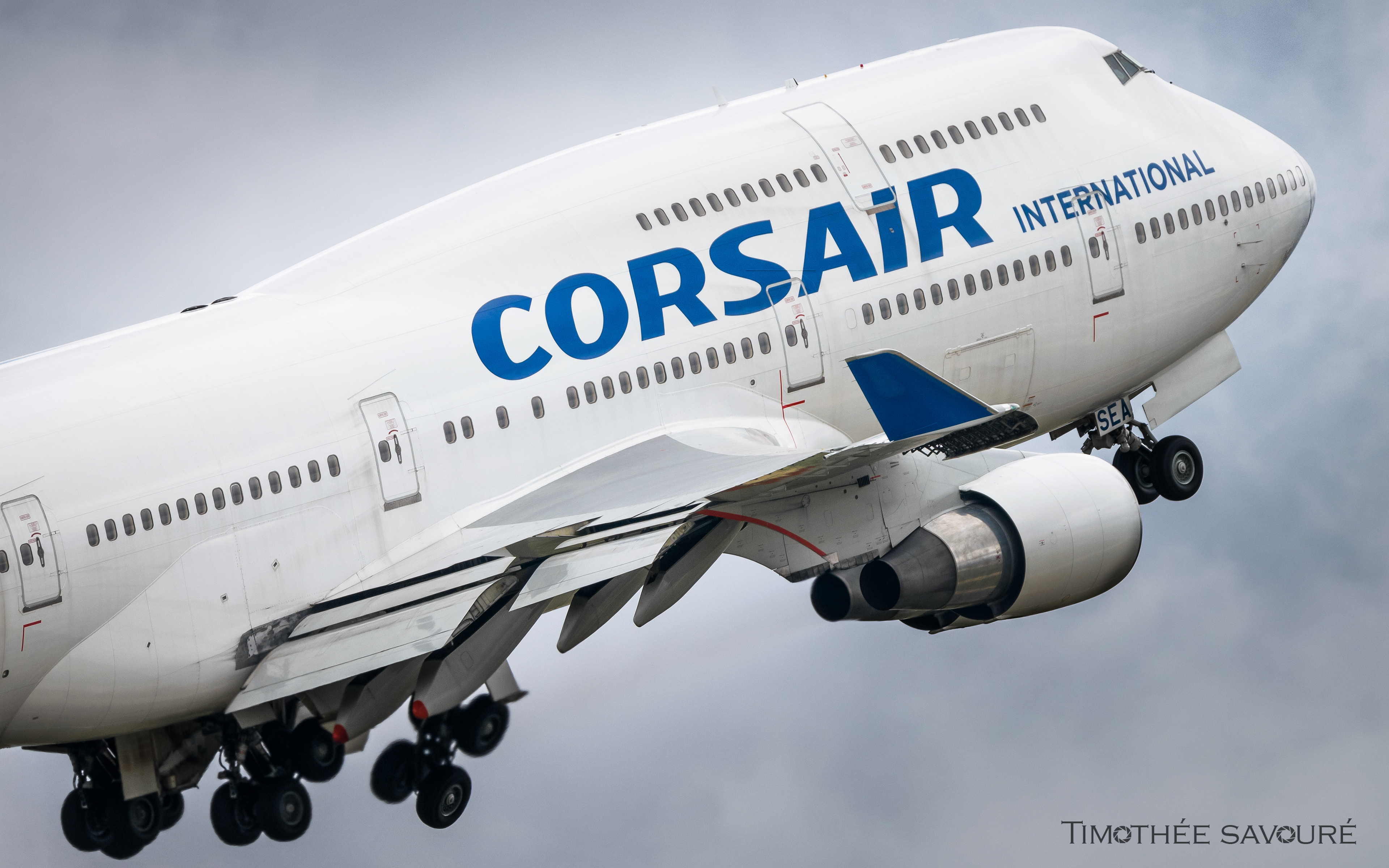 Corsair International - Boeing 747-400 final departure from Orly | F-HSEA