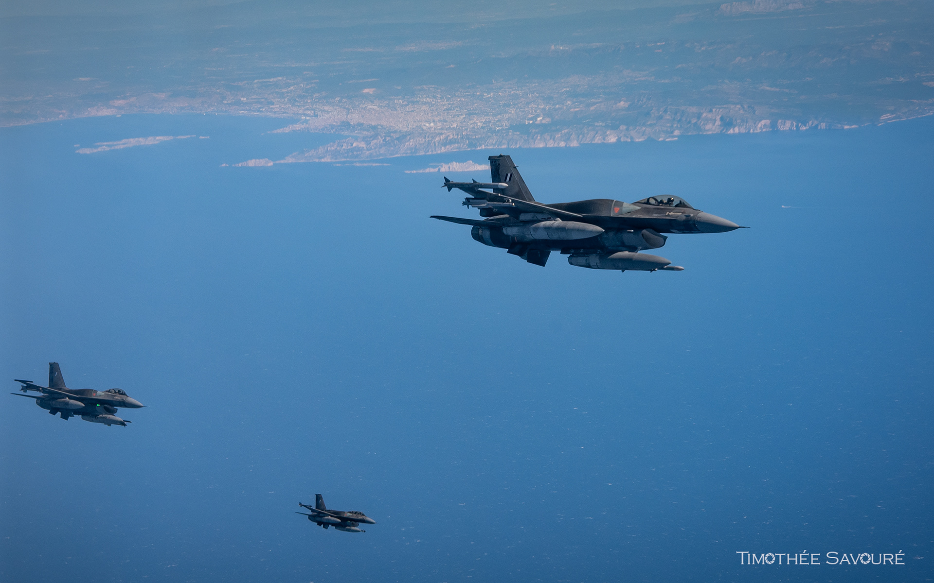Hellenic Air Force F-16C & F-16D over the Mediterranean Sea | 337 Mira