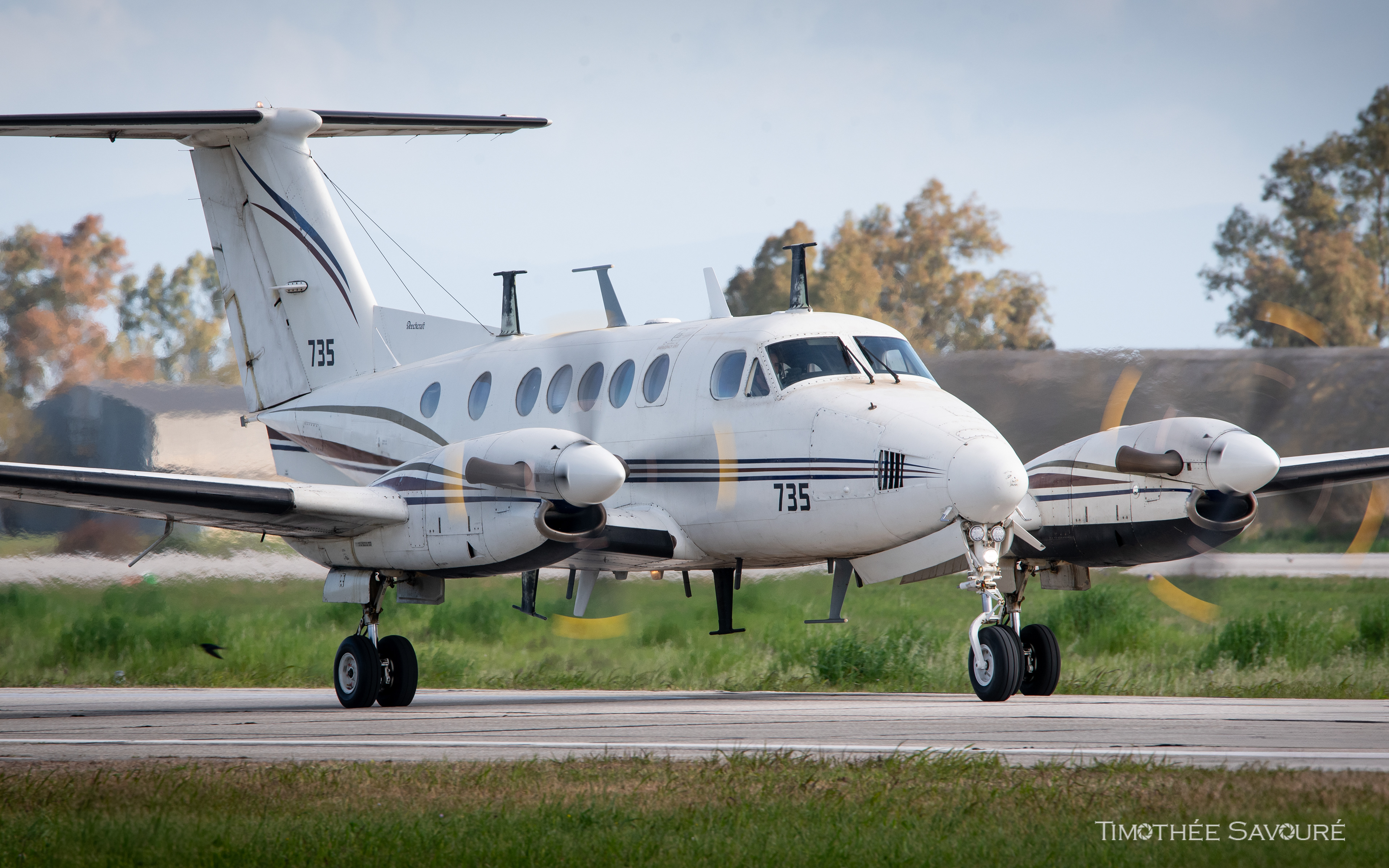 Israeli Air Force Beech 350 taxiing | 735