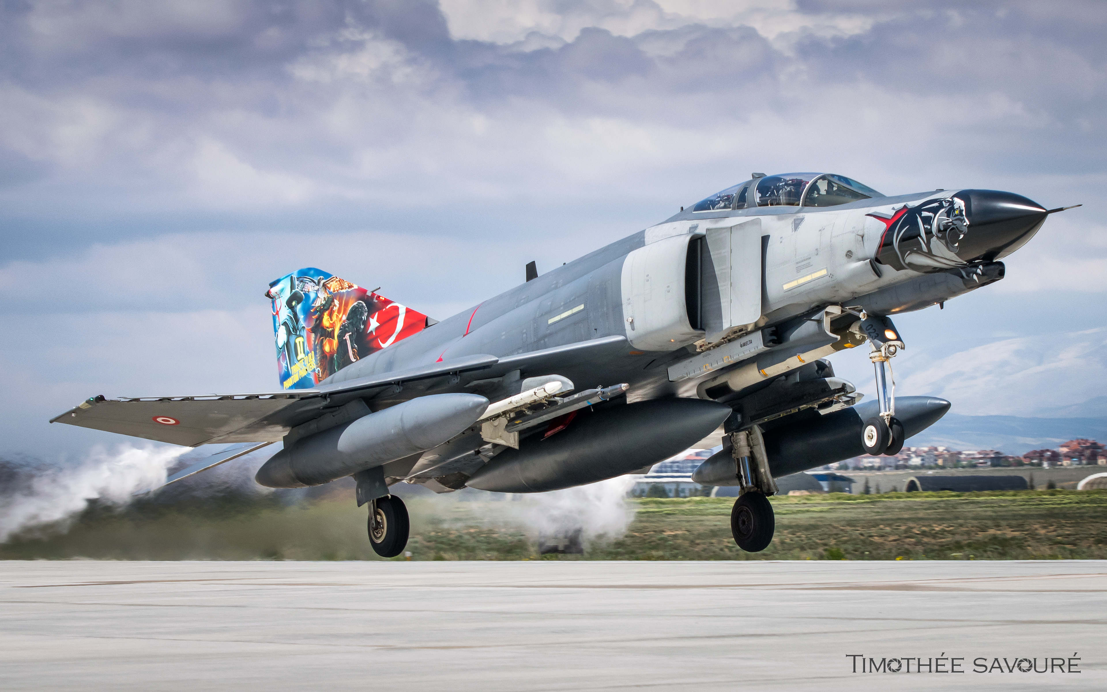 Turkish Air Force F-4E Phantom taking-off