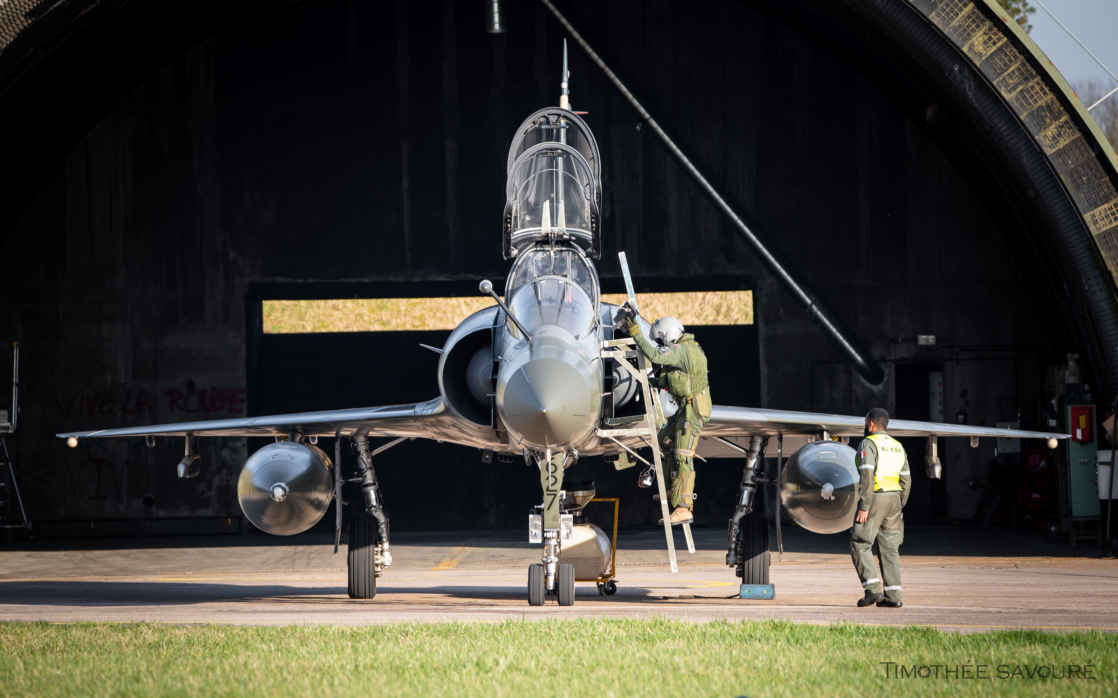 Mirage 2000D n°627 after a mission