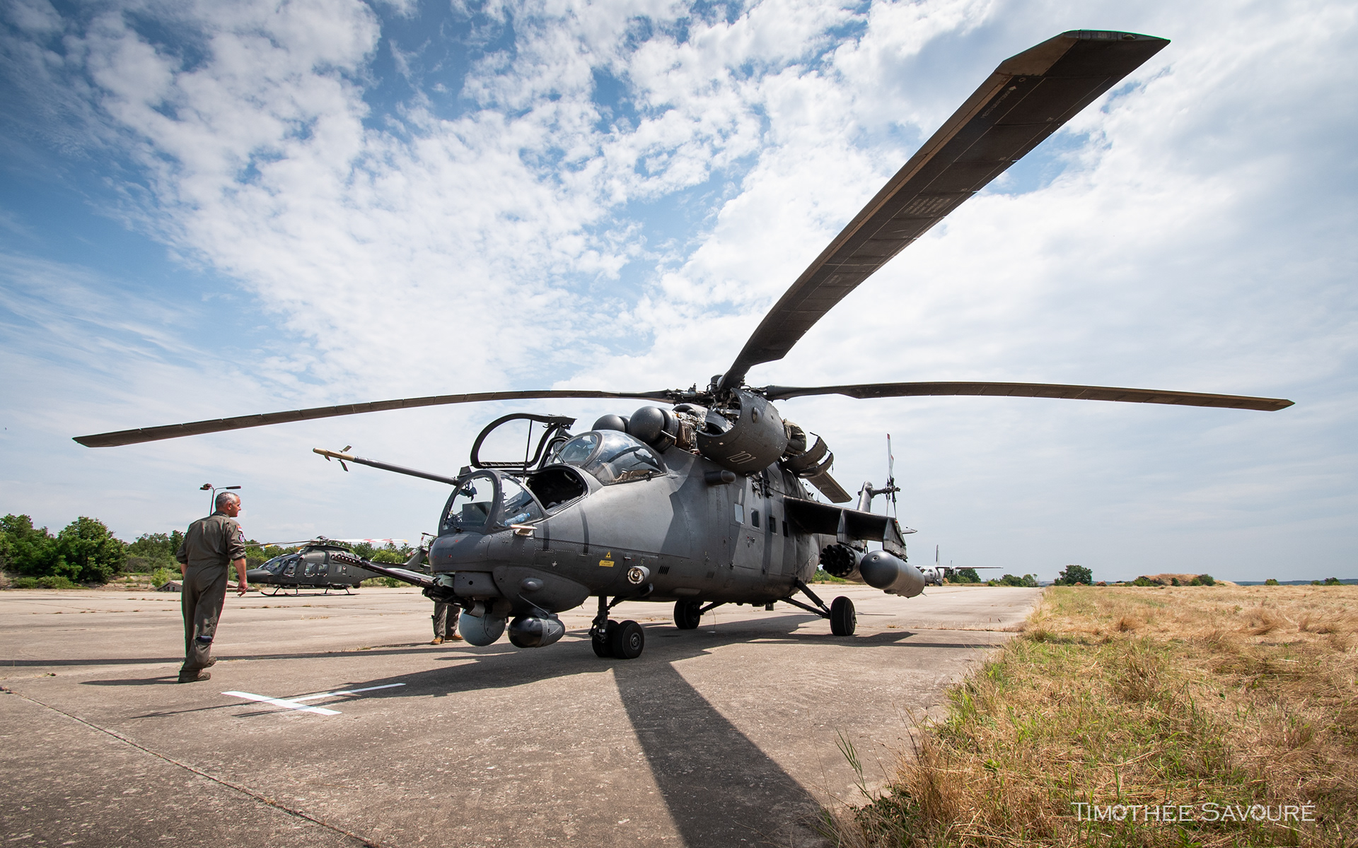 The Serbian Air Force participated to Thracian Blade 2026 with this Mi-35 Hind