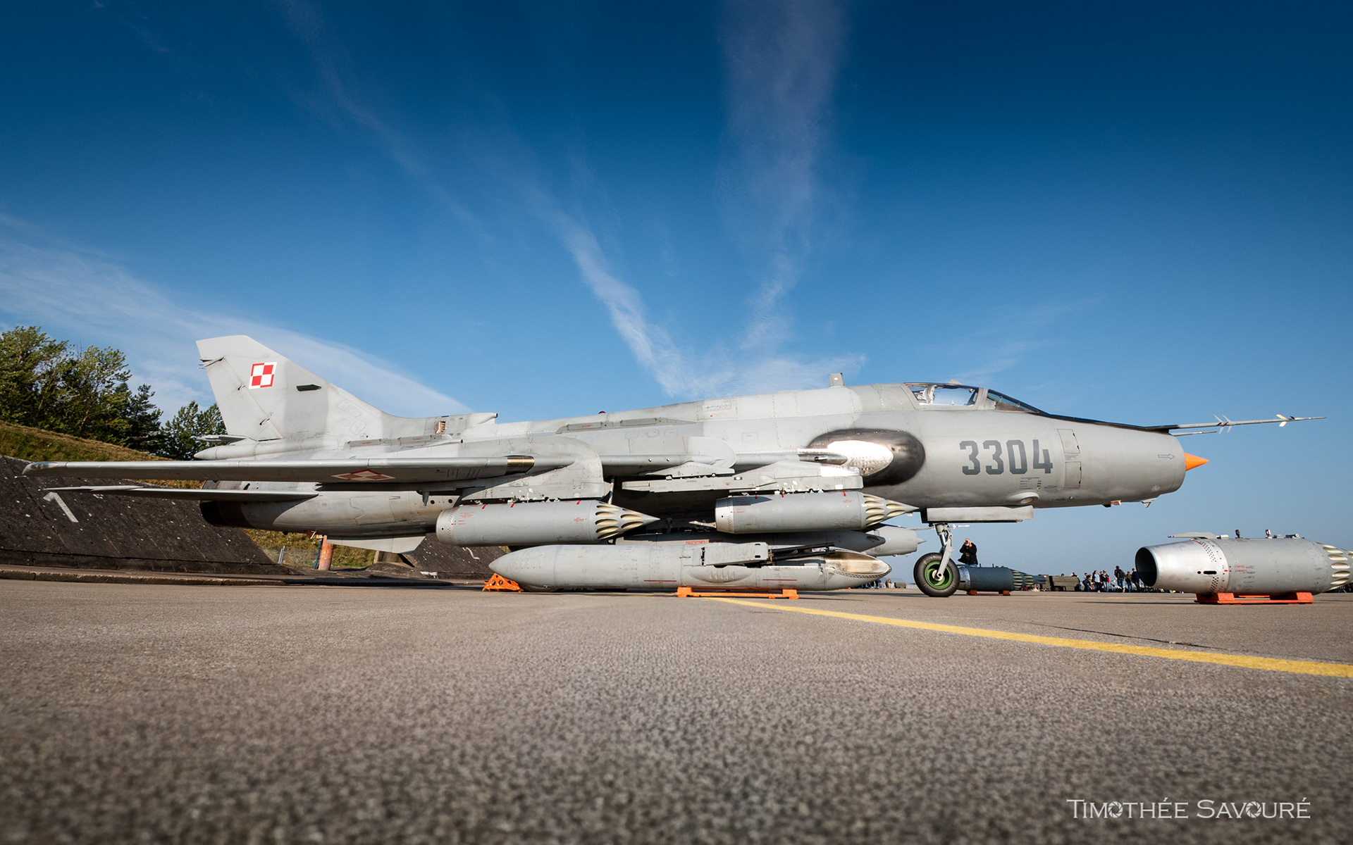 Polish Air Force Sukhoi Su-22M4 Fitter on Miroslawiec apron