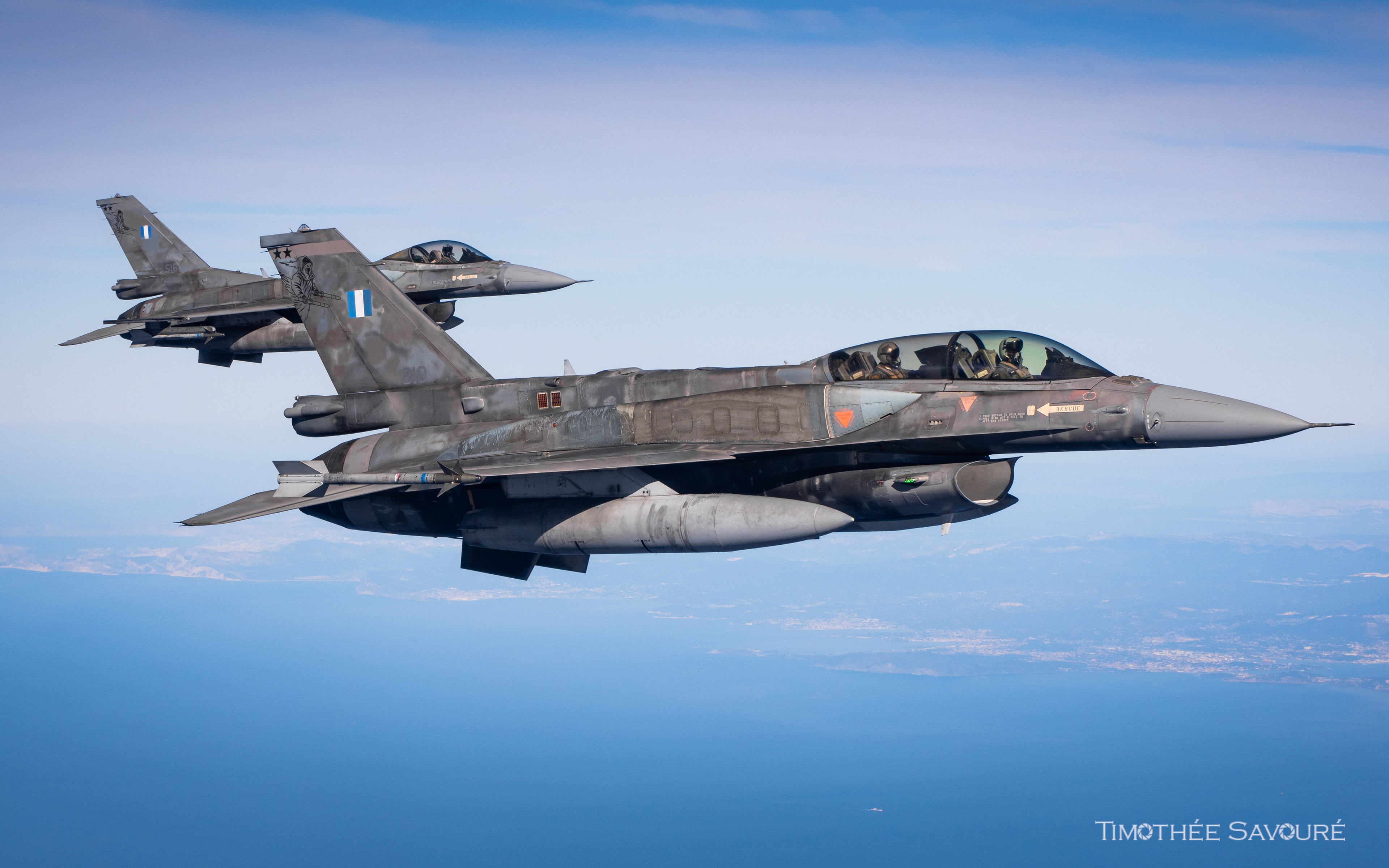 Hellenic Air Force F-16 Block 52+ VOLFA Exercise air-to-air