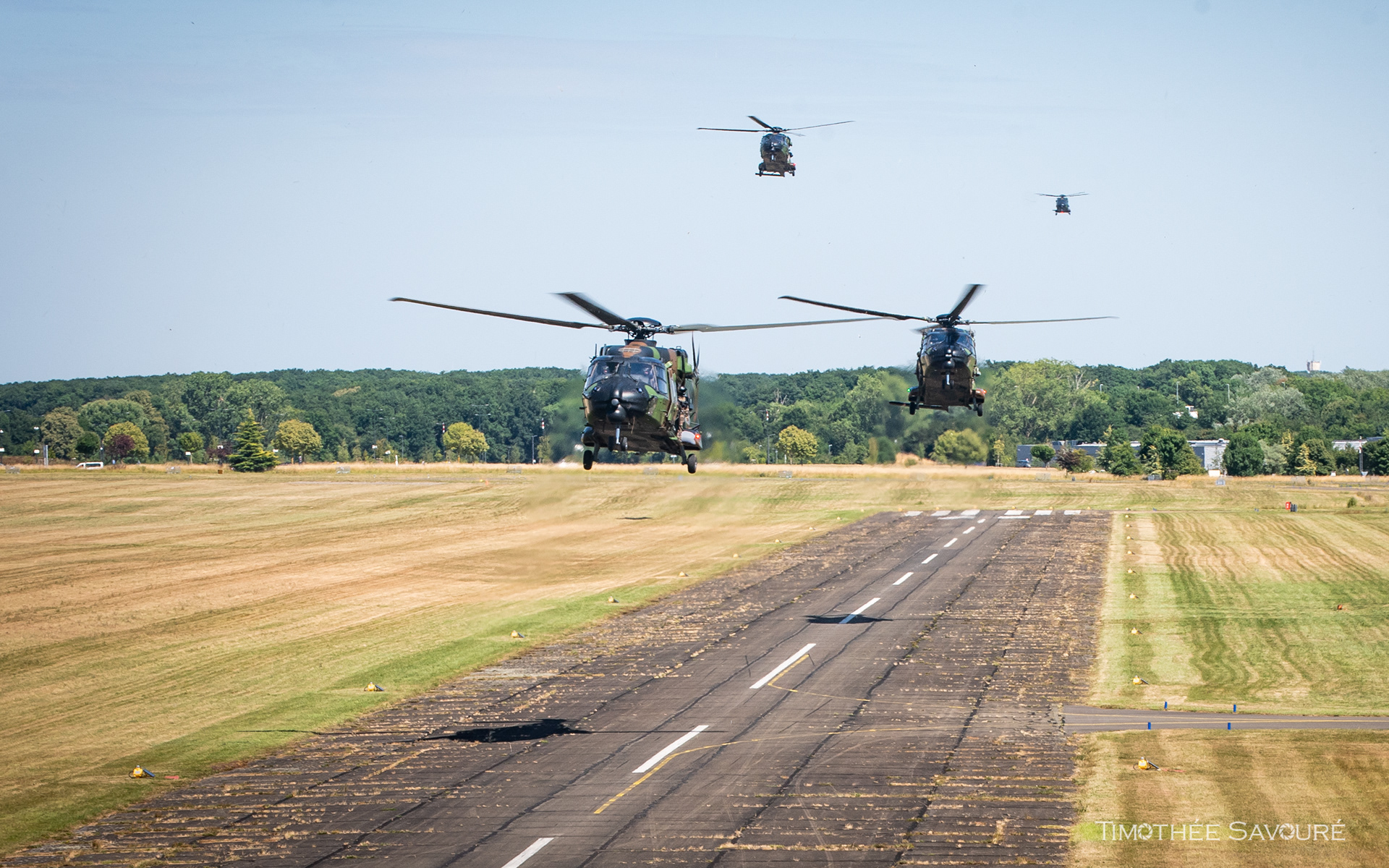 NH-90 Caiman from ALAT coming back from Bastille Day rehearsals