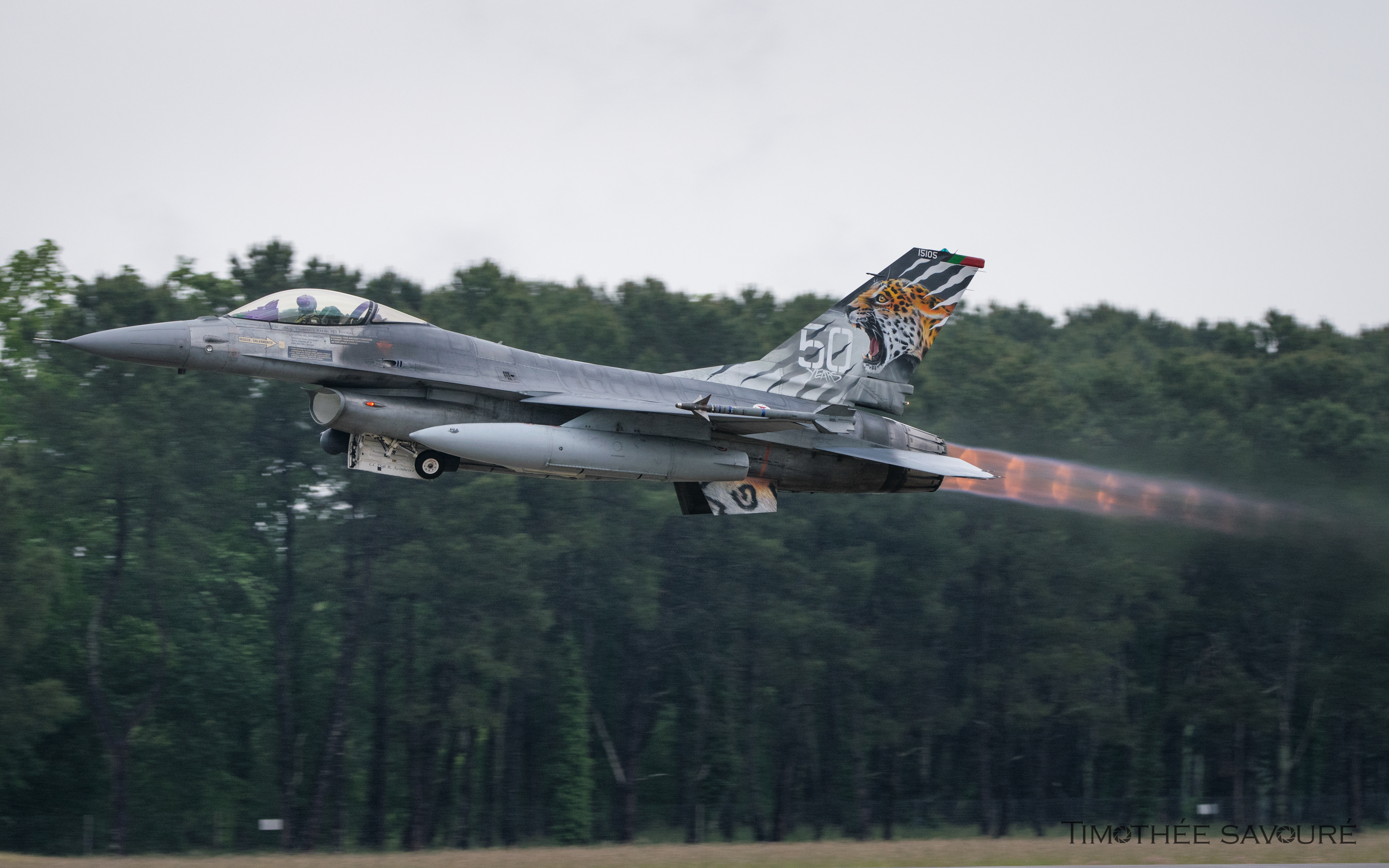 Portuguese Air Force F-16A take-off
