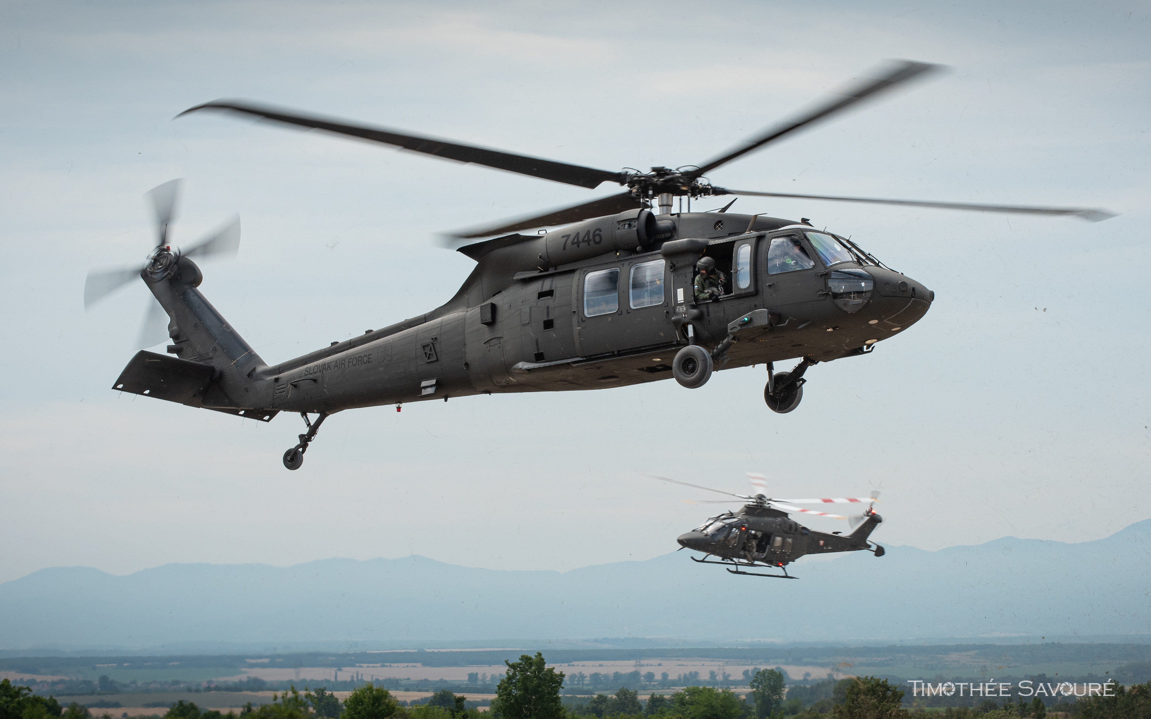 Slovak Air Force UH-60M Black Hawk and Austrian Air Force AW169