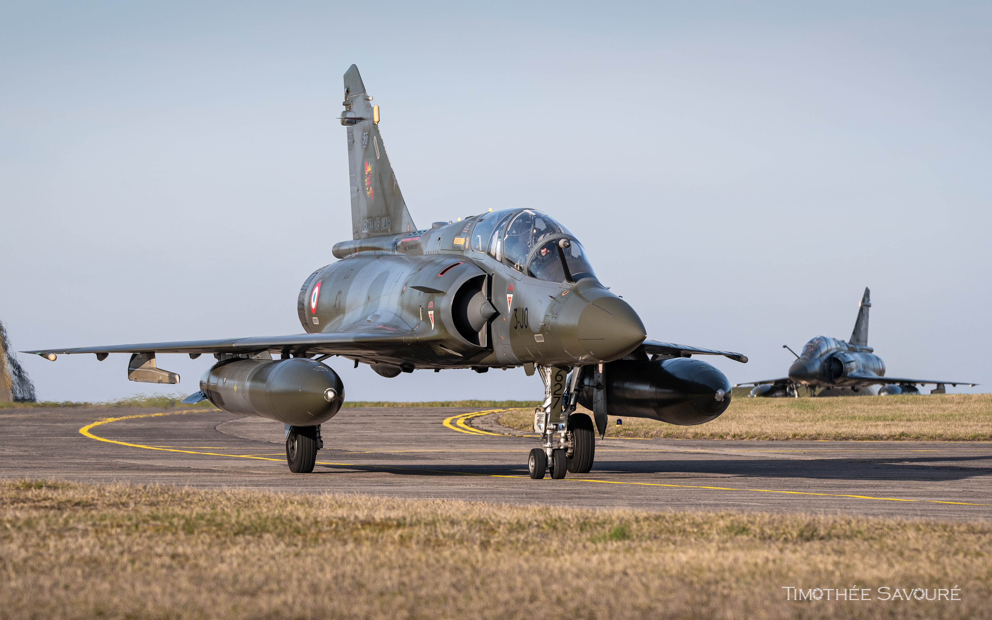 Mirage 2000D n°627 back from a mission
