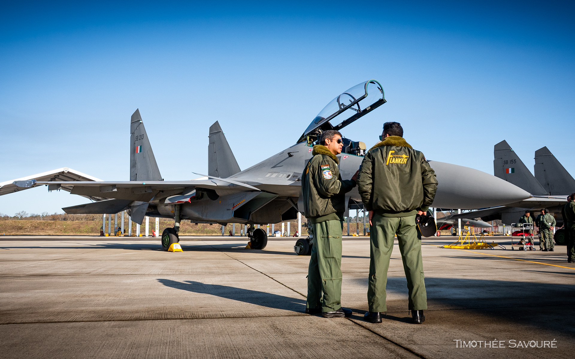 Six Sukhoi Su-30MKI were based in BA118 Mont-de-Marsan during GARUDA VIII