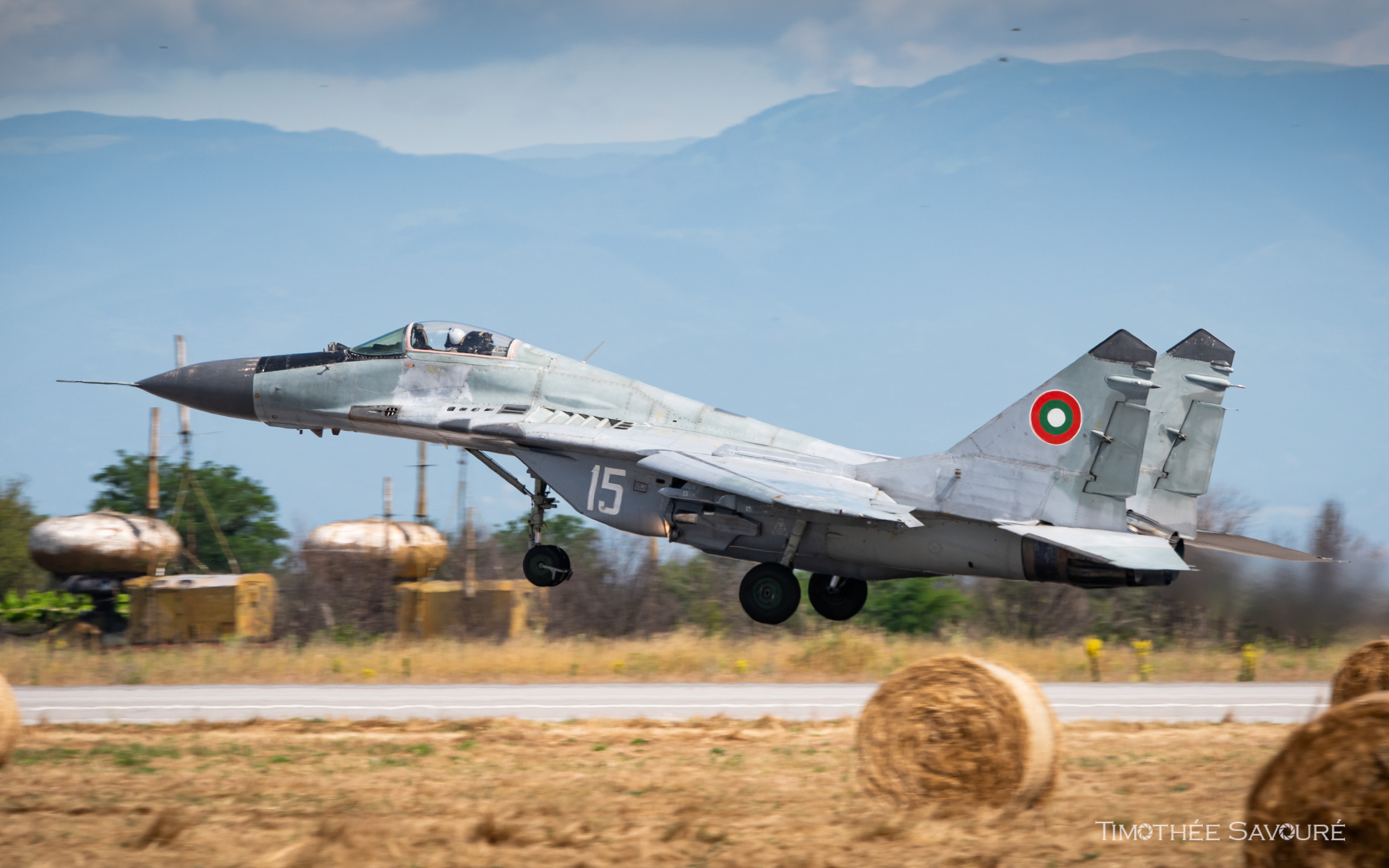 MiG-29K of the Bulgarian Air Force lifting-off during Thracian Blade 2026