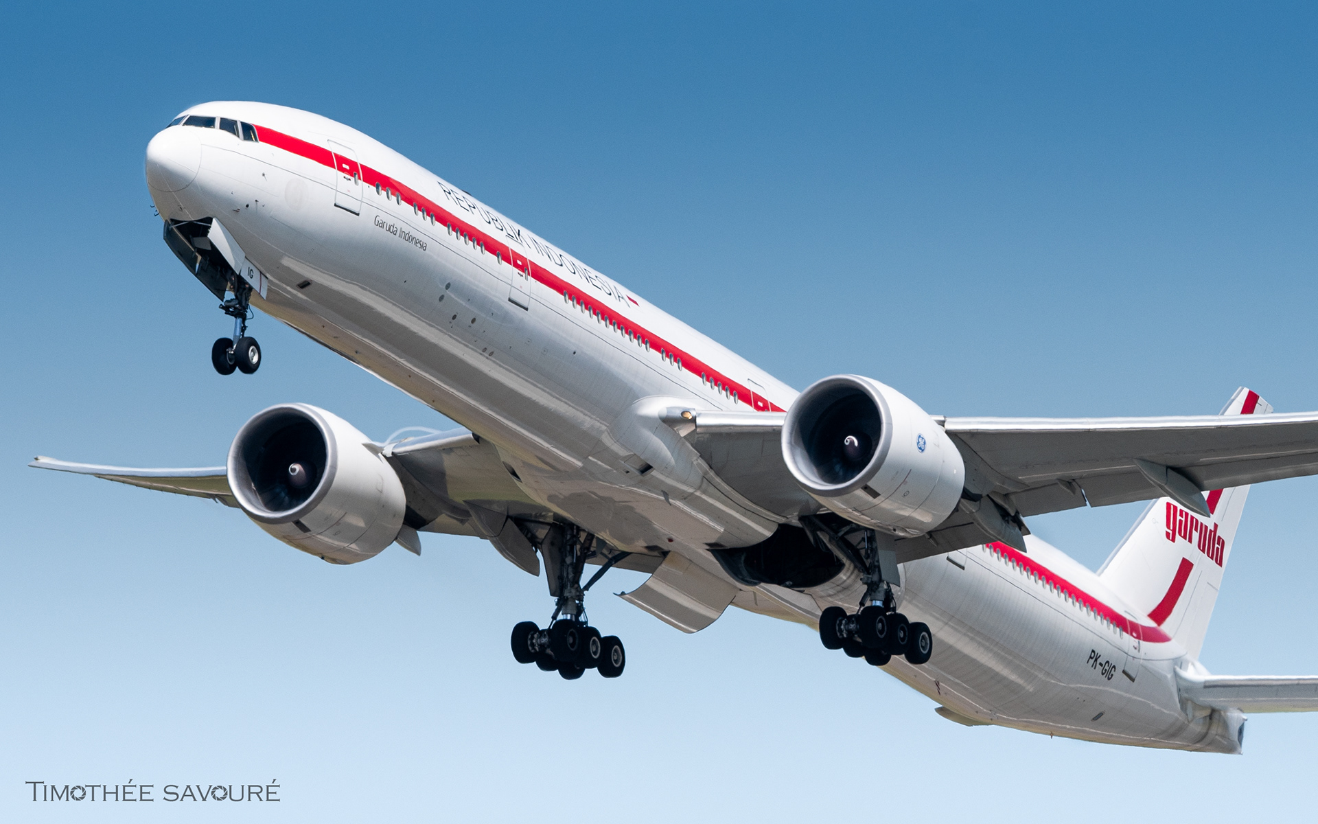 Republik Indonesia Boeing 777-300ER in Amsterdam (archive) | PK-GIG