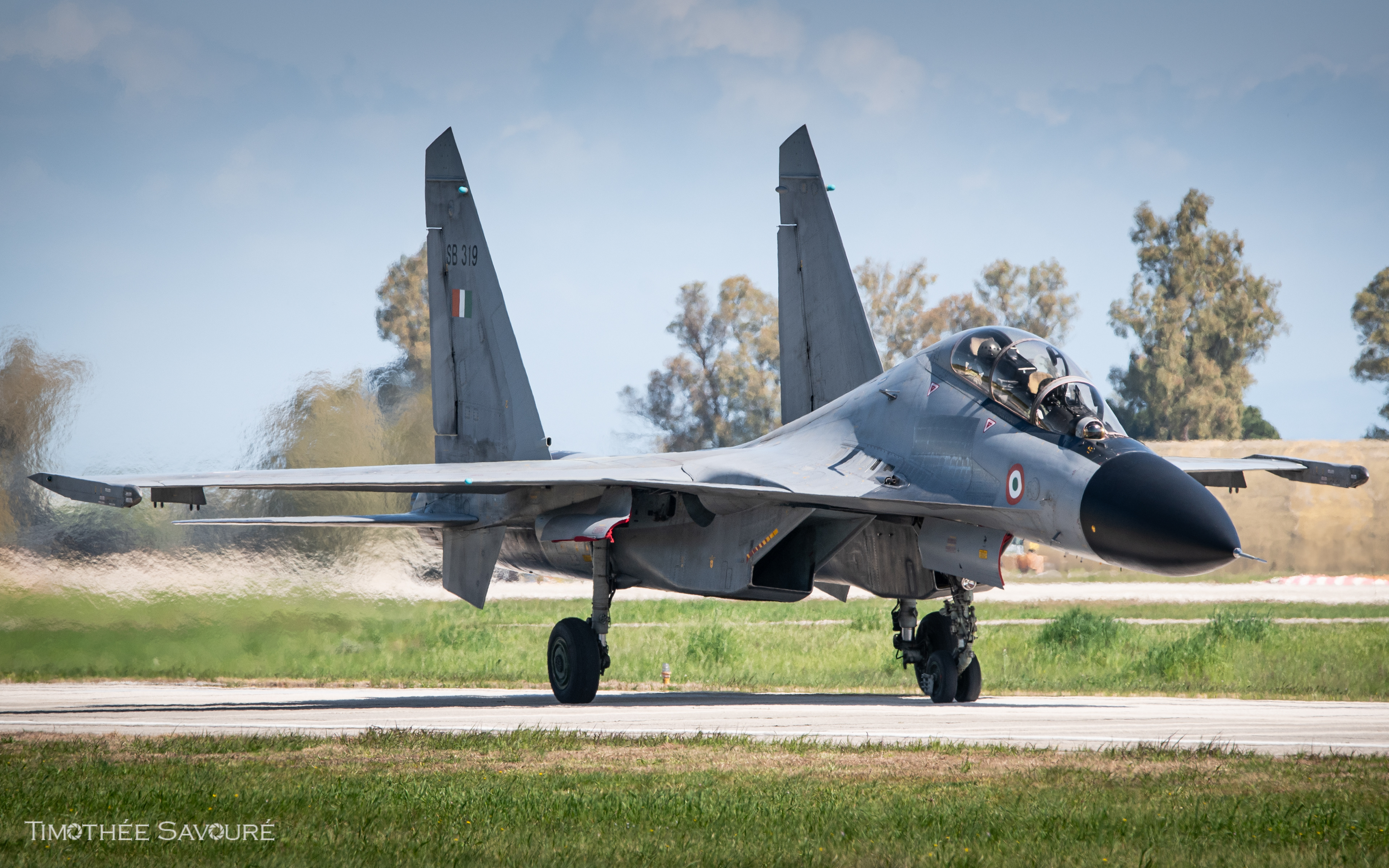 Indian Air Force Sukhoi Su-30MKI taxiing to the runway | SB319