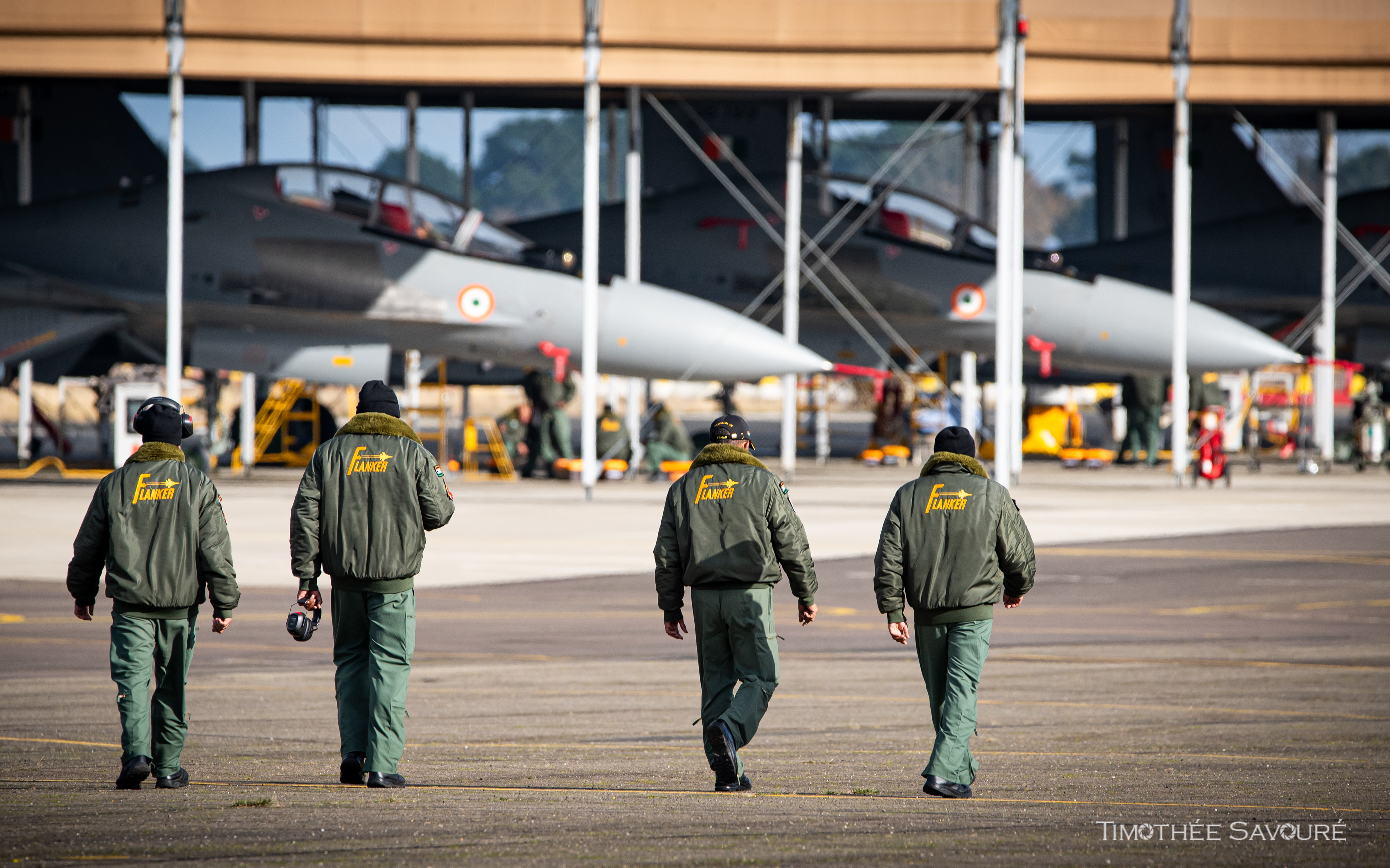 Indian Air Force 15 Squadron "Flying Lances" crews during GARUDA