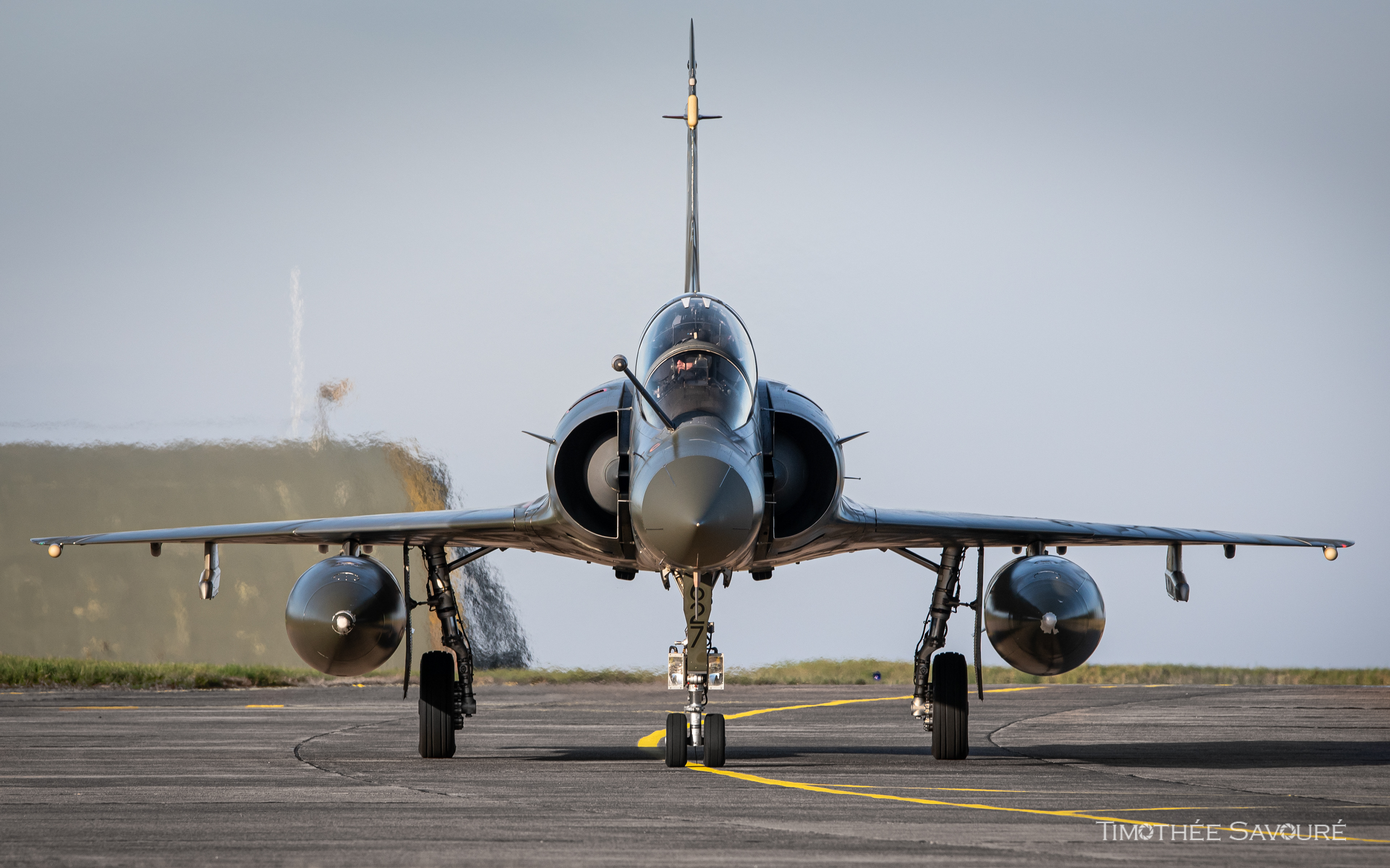 Mirage 2000D n°627 back from a mission