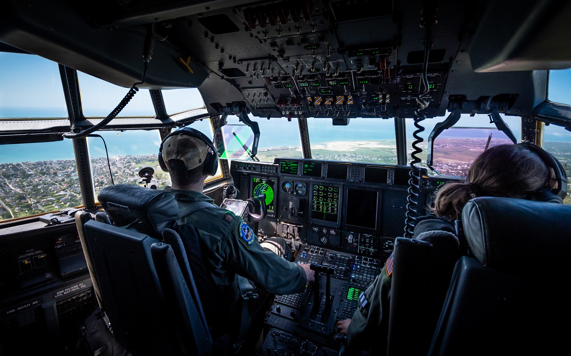 Jet Blast Area C-130J US Air Force in flight