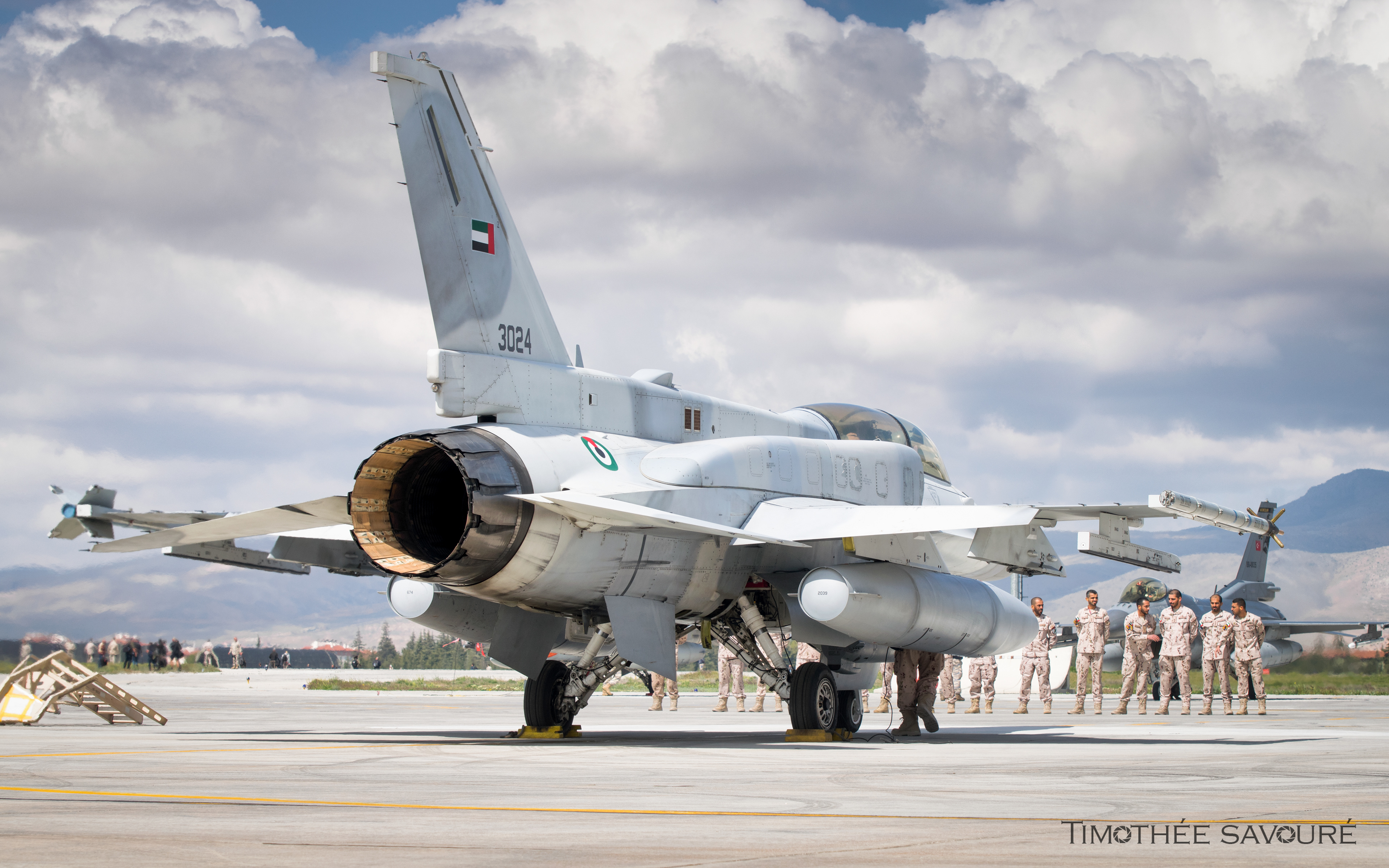 UAE Air Force F-16F getting ready for a mission