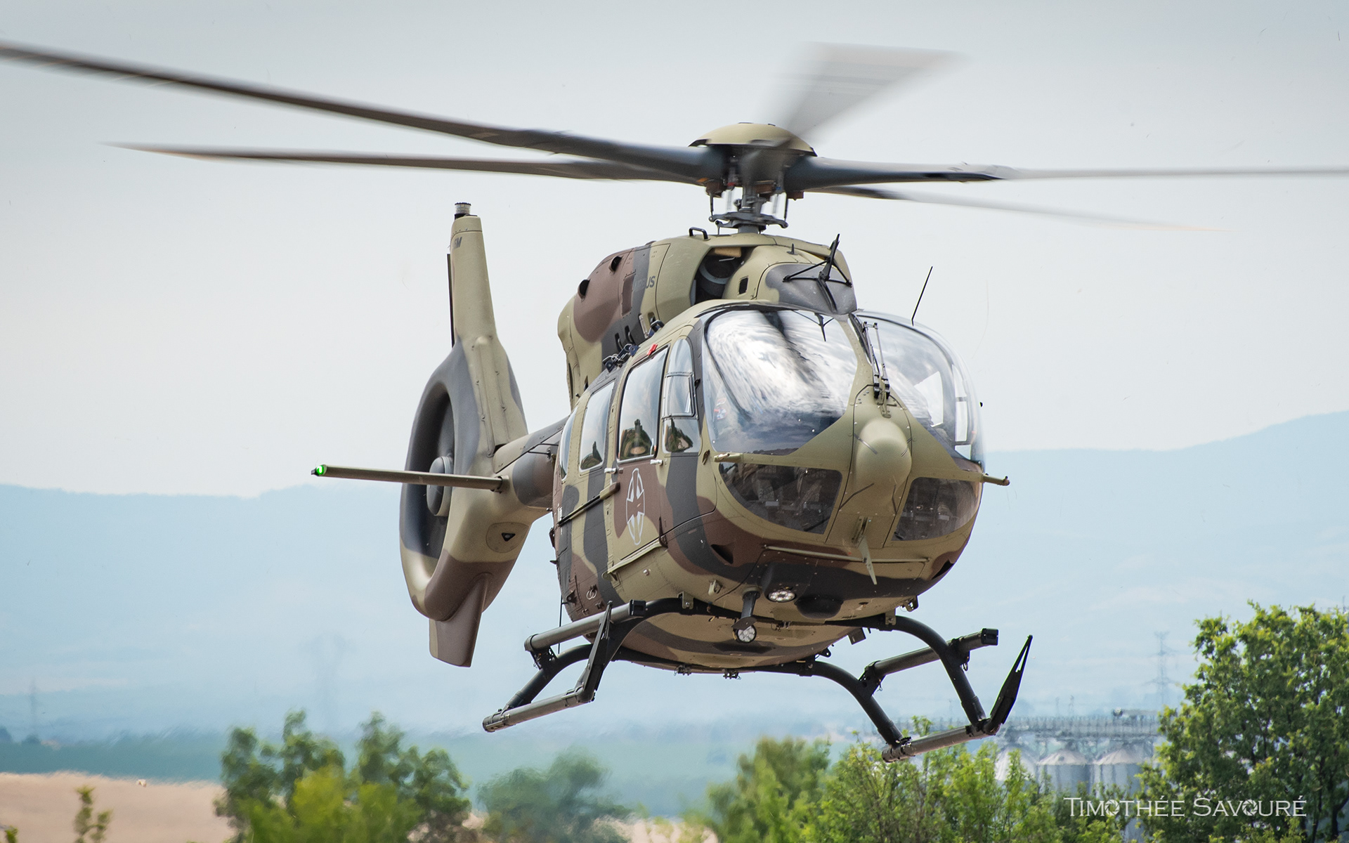 Serbian Air Force H145M arriving in Cheshnegirovo