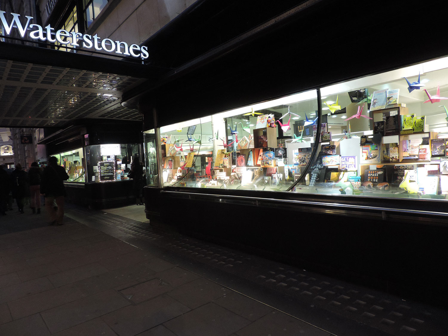 ESMB hiding in the window of Europe's largest bookstore.