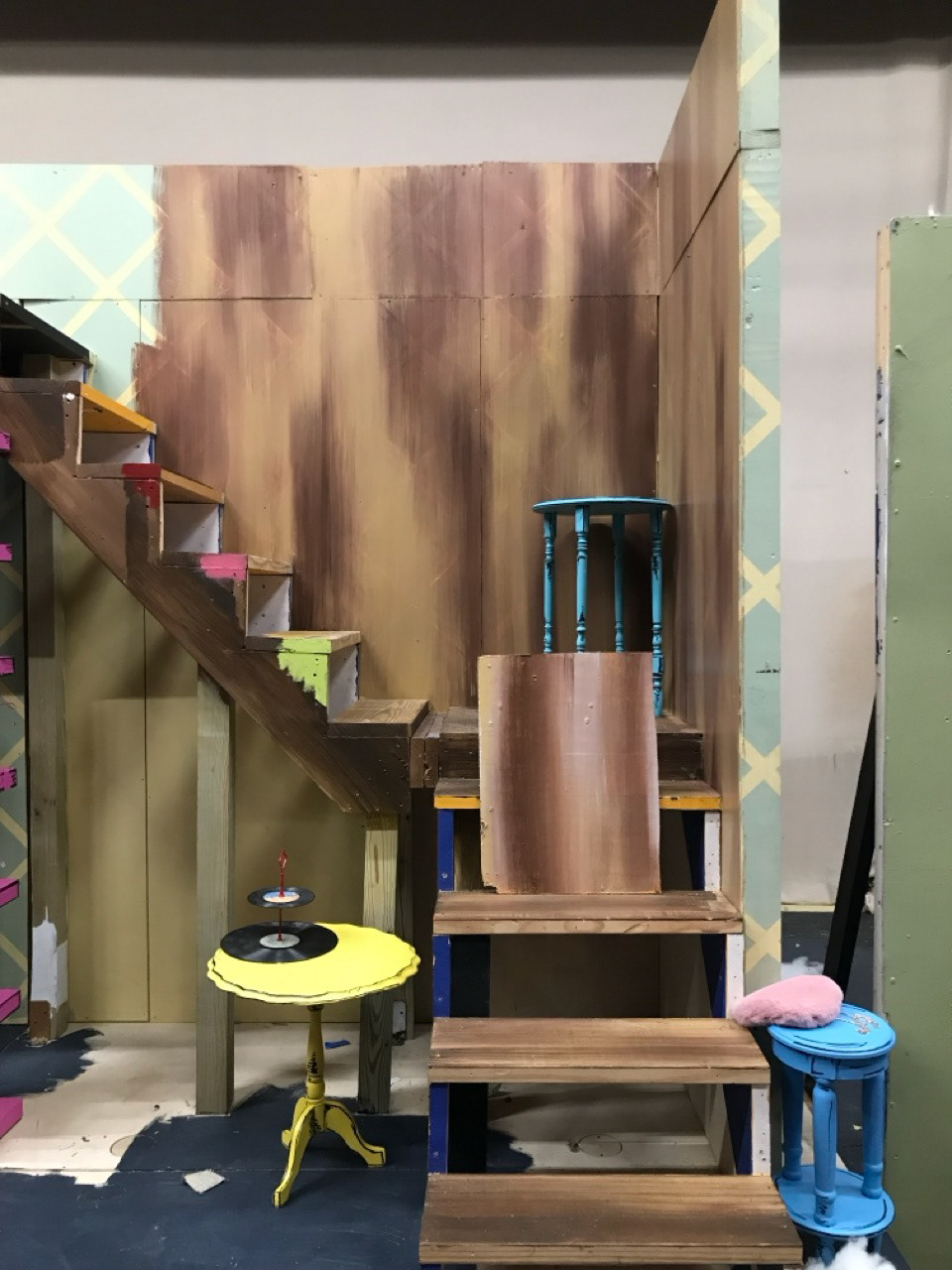 Base coat in progress