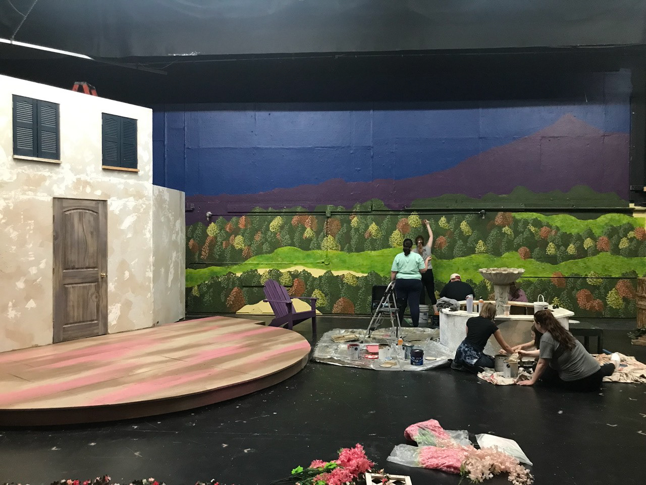 Highlighting trees, featuring villa progress