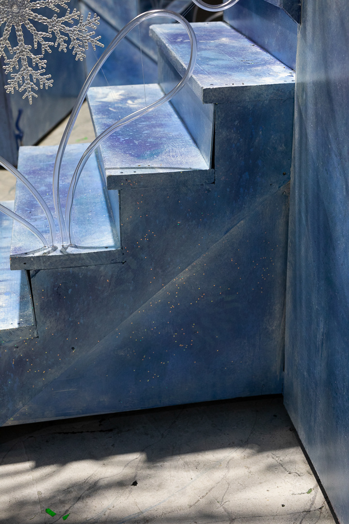 Elsa's castle stairs detail