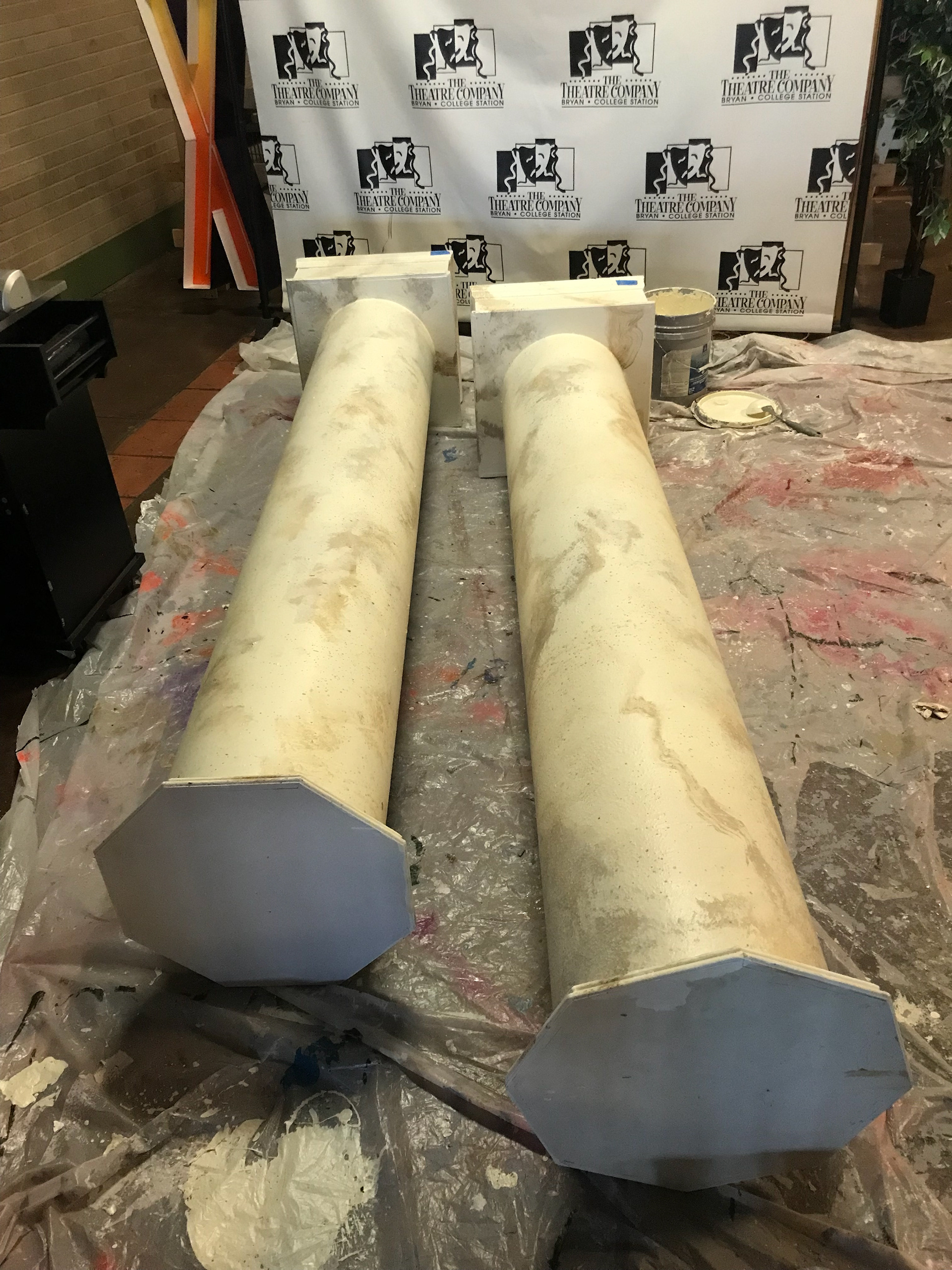Warbucks columns in process