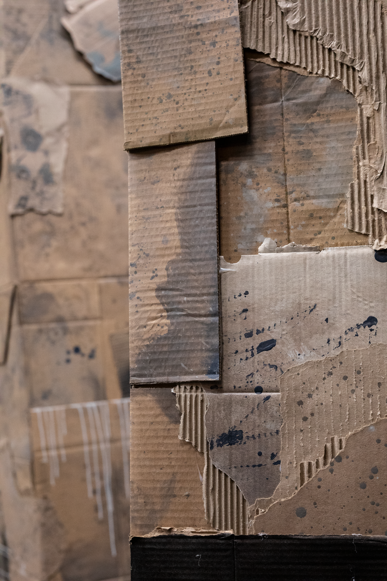 Hooverville cardboard detail