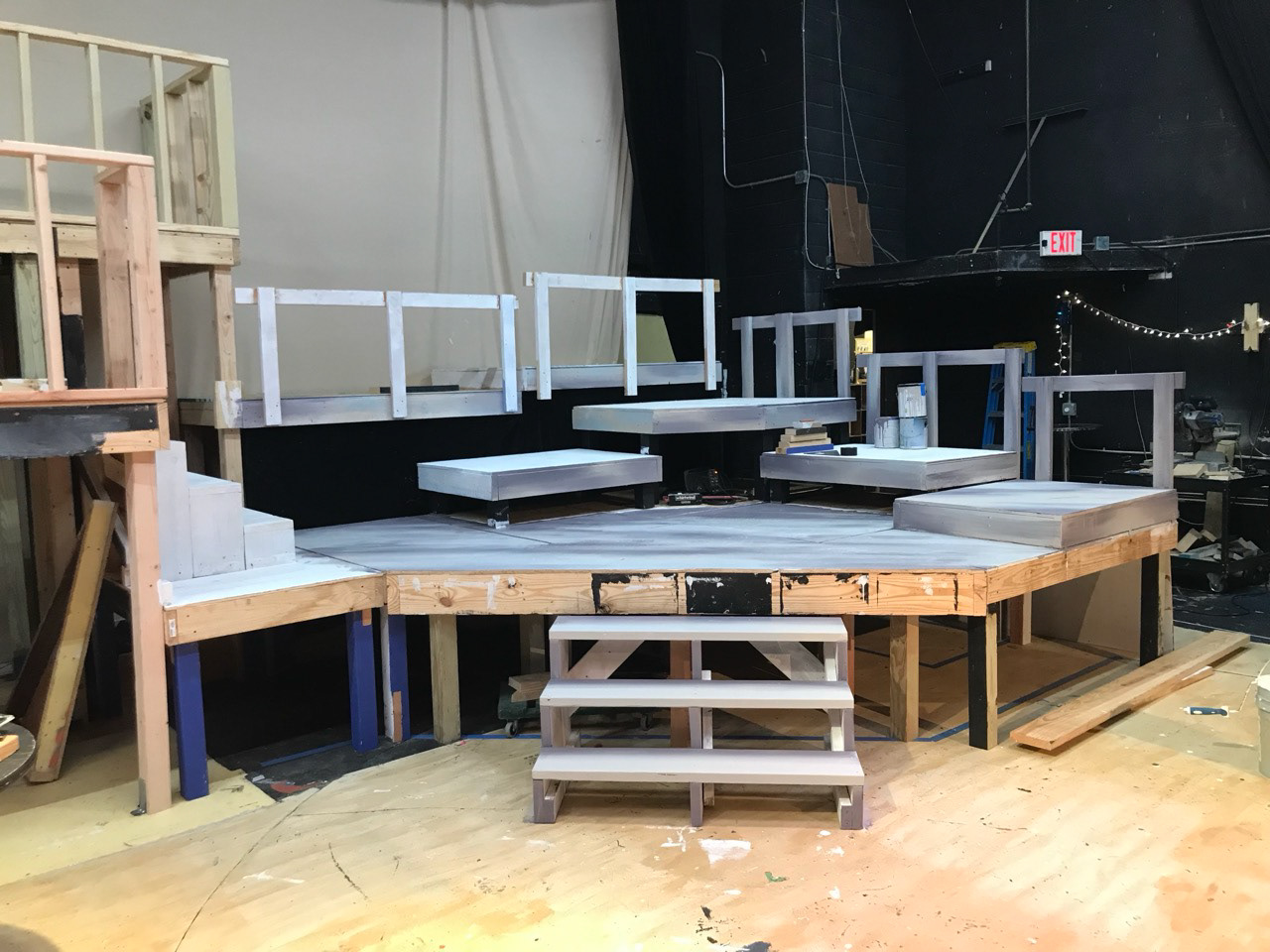 "Lobster Rolls" bandstand paint progress