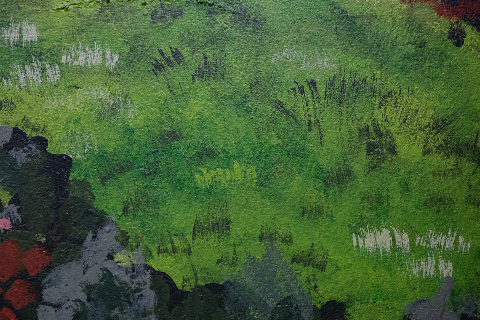 Back wall grass detail