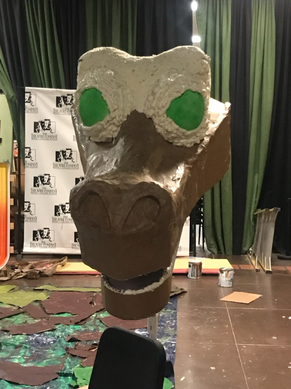 Adding eyes, eyelids, and paper mache