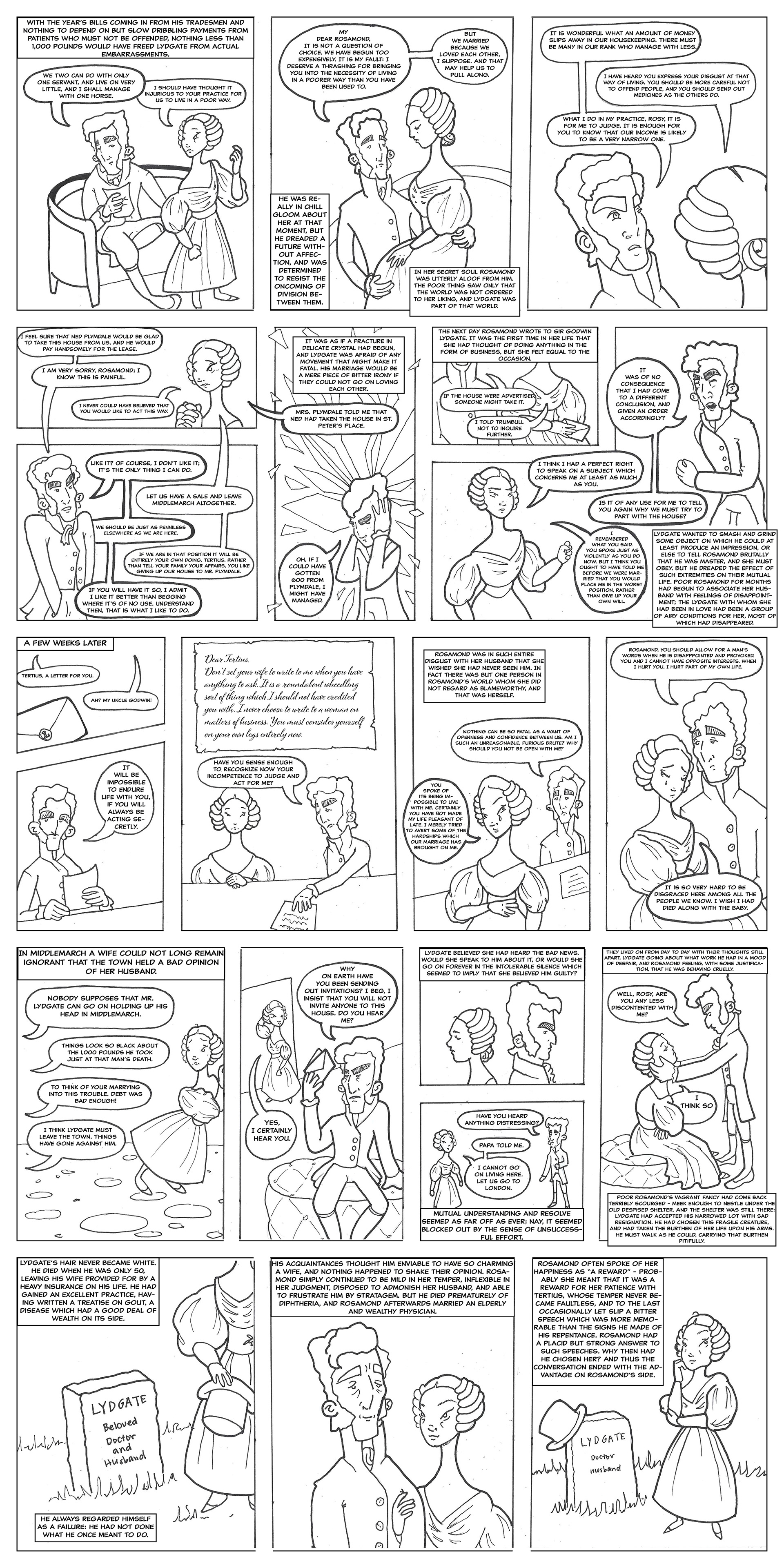Page 3 of Middlemarch comic adaptation | Maleah Miller