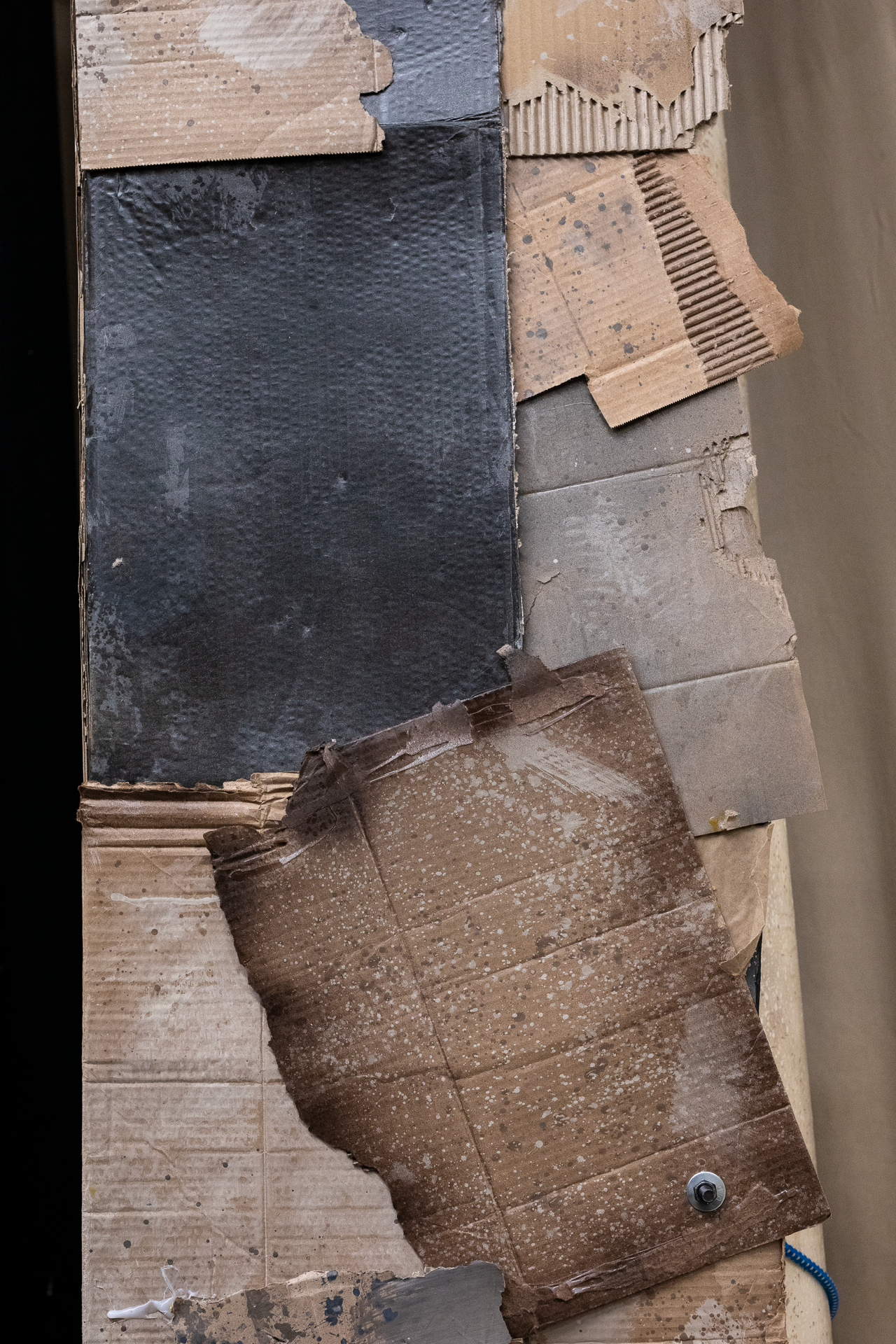 Hooverville cardboard detail