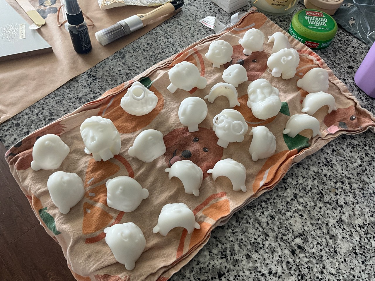 3D printed heads
