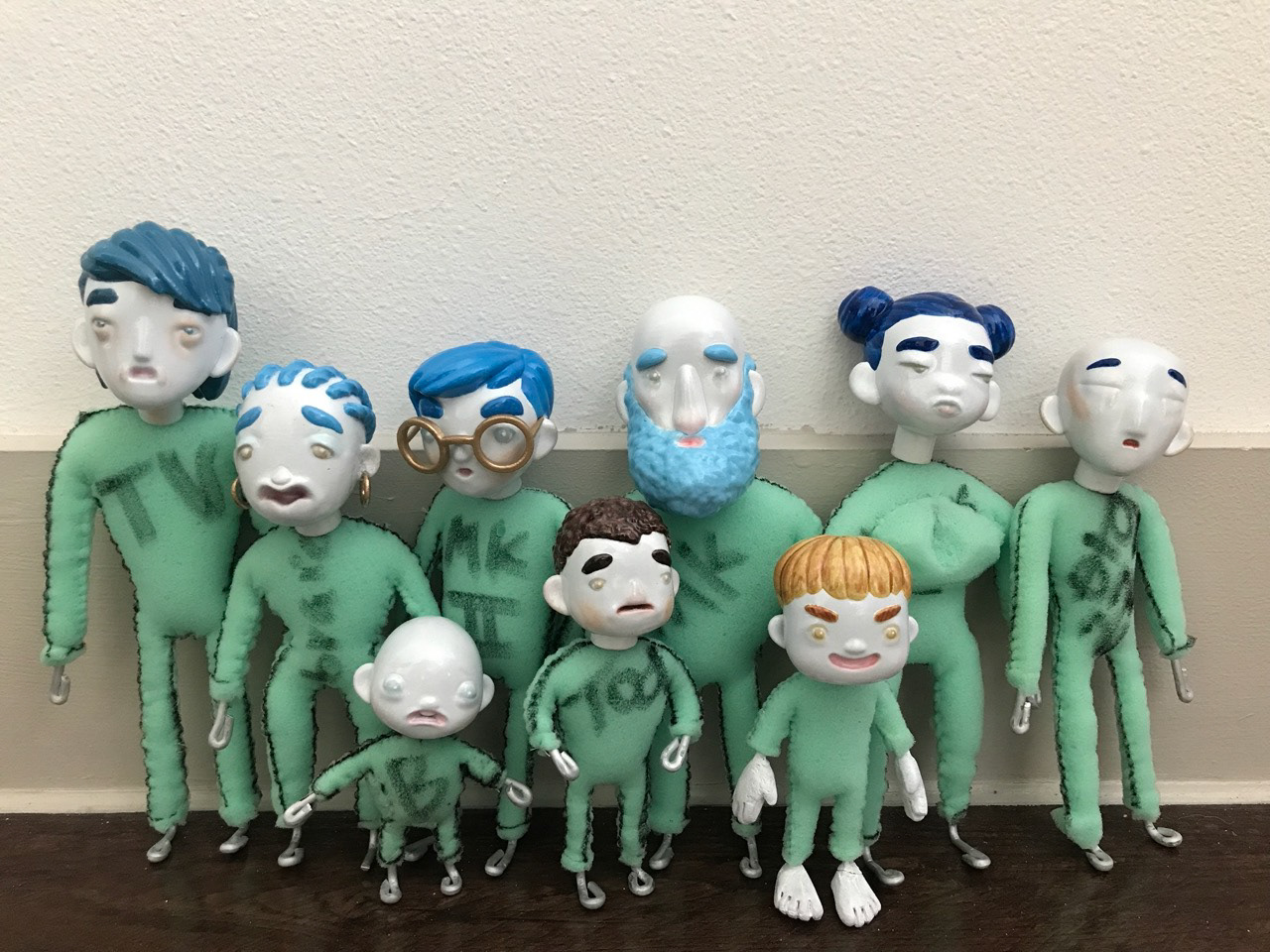 All doll bodies padded with upholstery foam